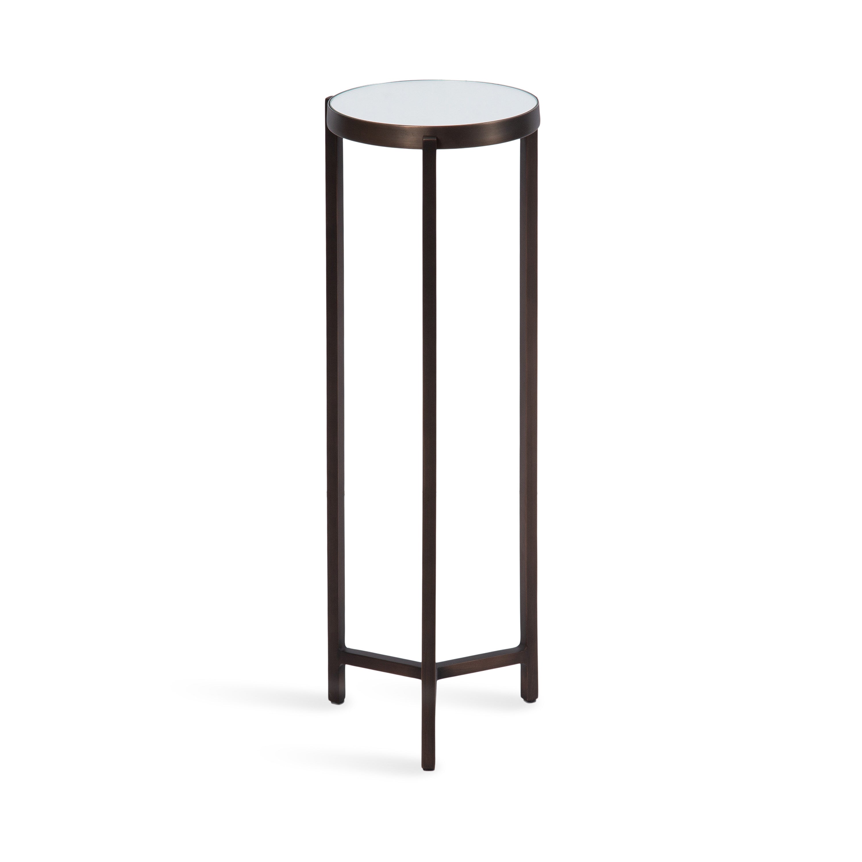 Drink Table Mirror Bronze 9x9x23 5