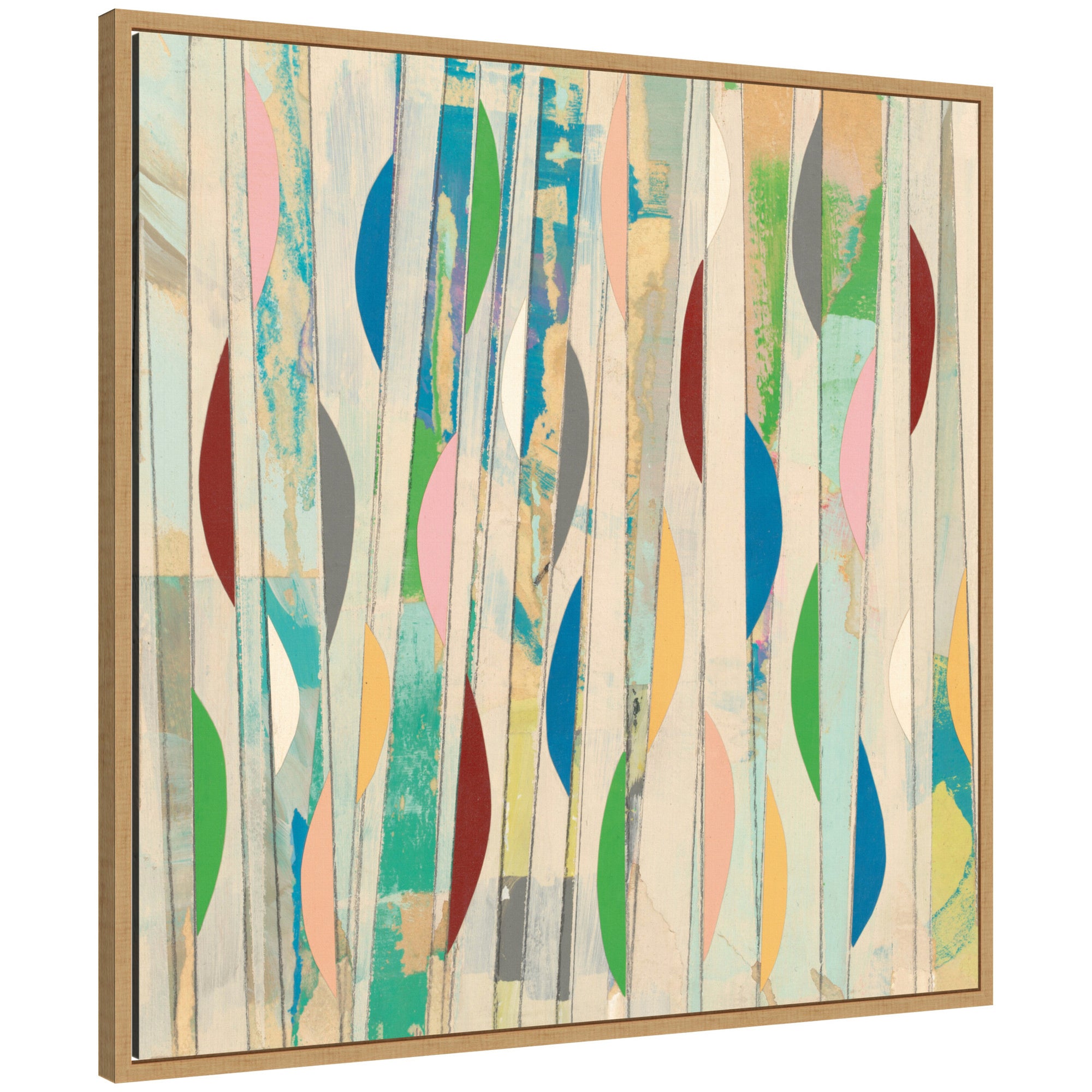 Geometric Abstract 2 FC by Felicia Dadak Framed Canvas Wall Art Print