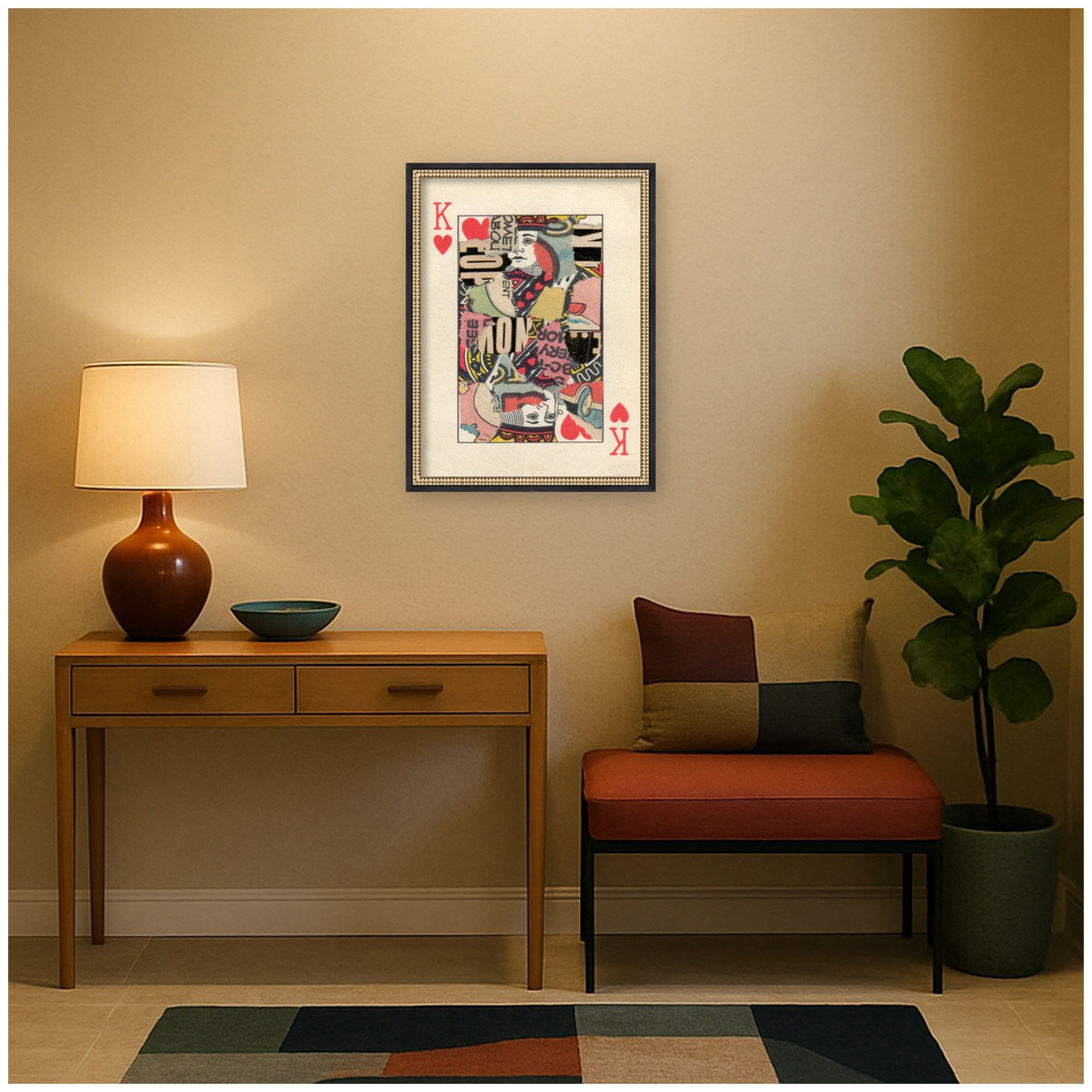 King for Now by Felicia Dadak Framed Mounted Canvas Wall Art Print
