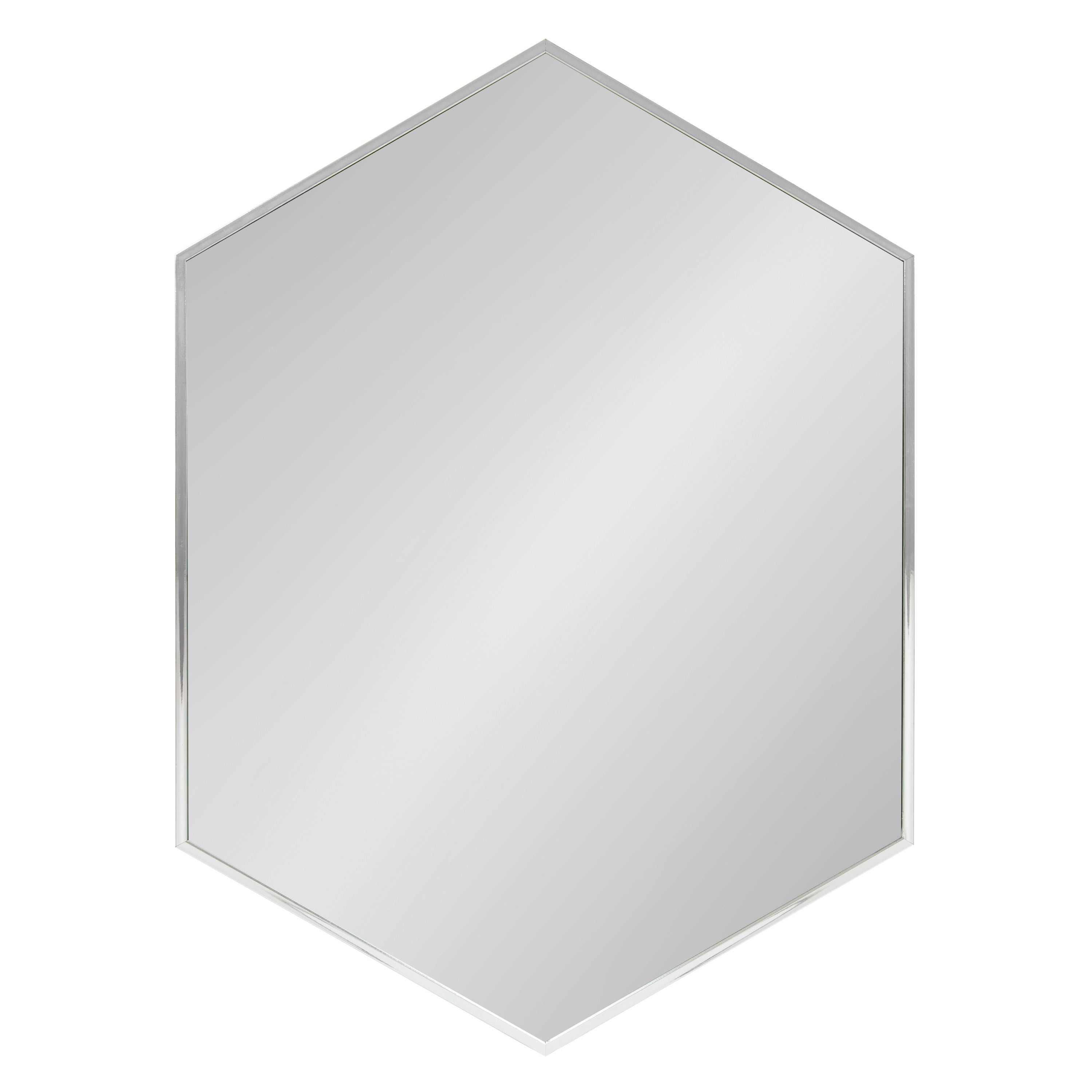 Hexagon Mirror Silver 22x31 2