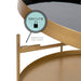 Coffee Table 26" Diameter Black Gold 4