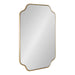 Scallop Mirror 24x36 Gold 1