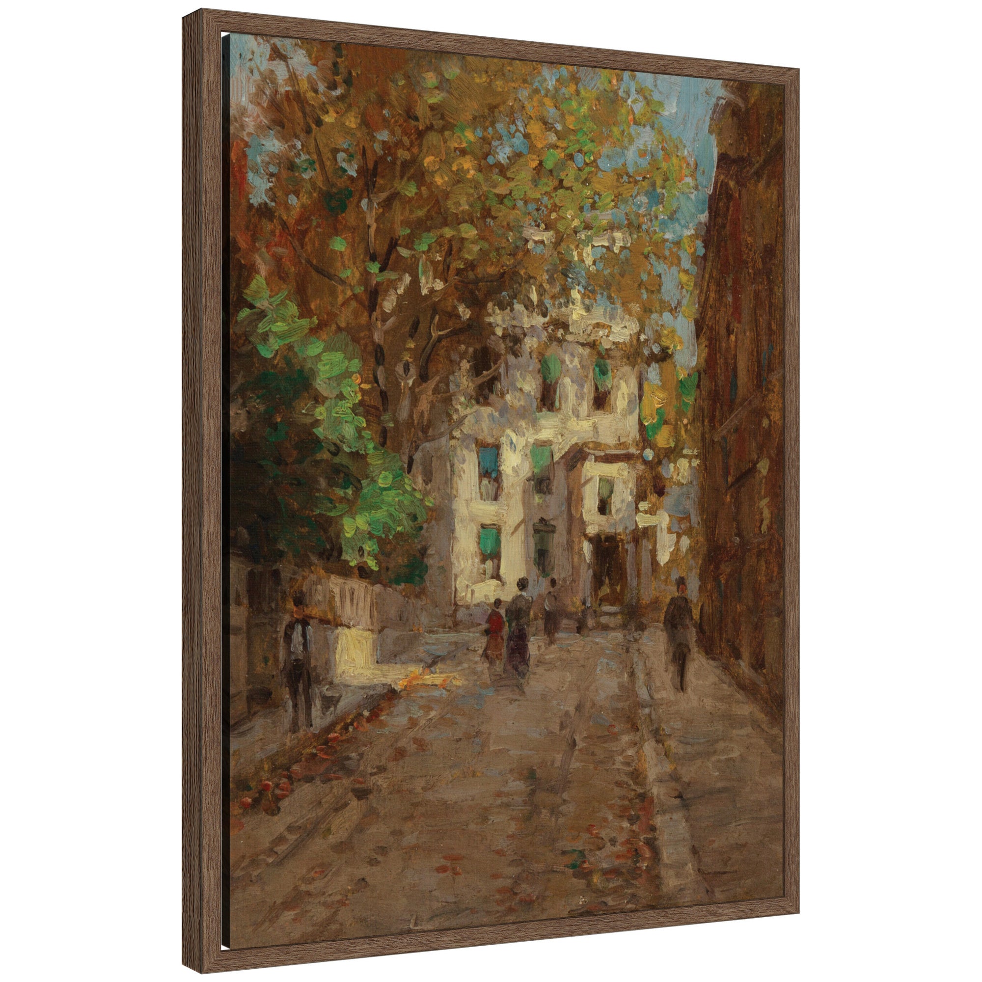 Framed Canvas Sylvie Walnut 18x24 1