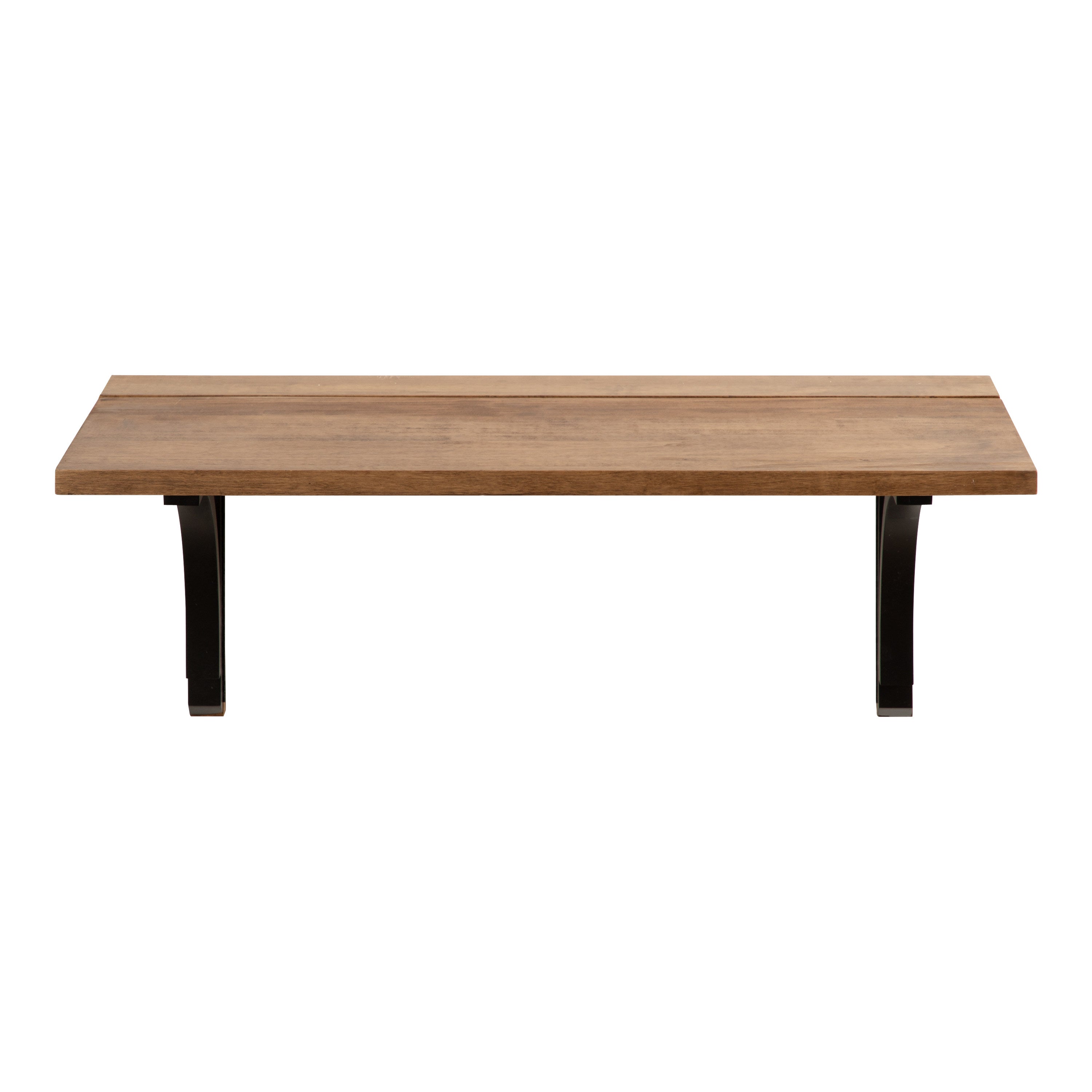 Wall Mounted Desk Rustic Brown Black 30x12x16 3