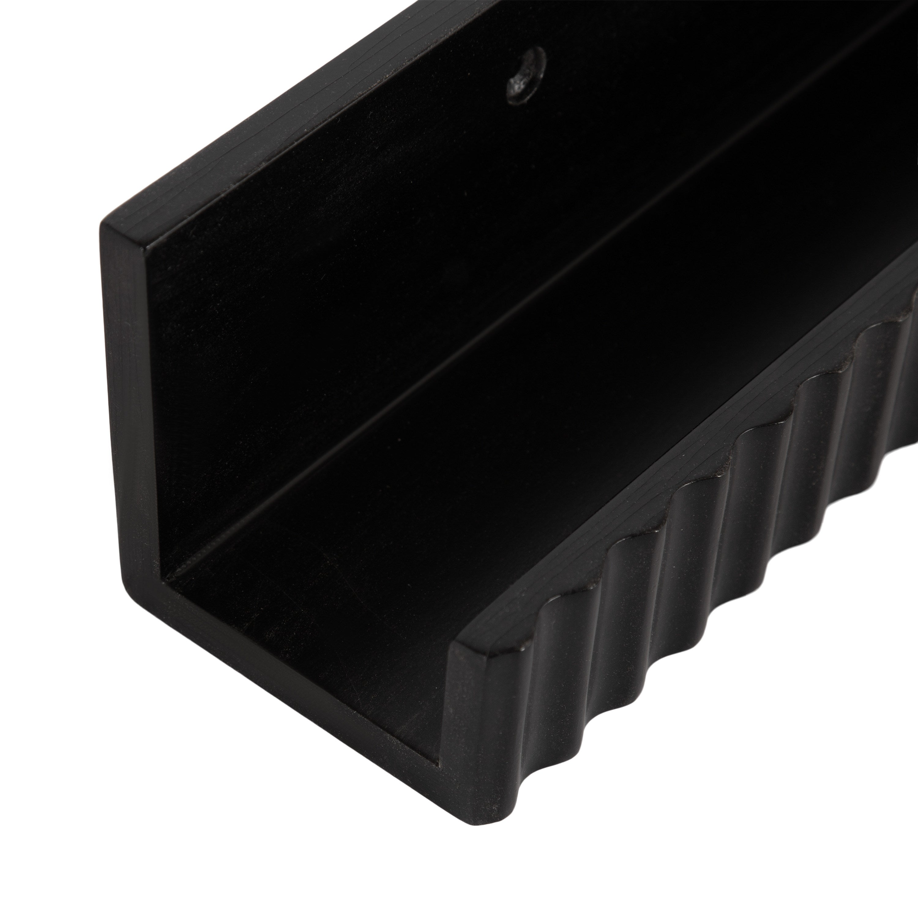 Floating Shelf Black 2 Piece 24 Inch 3