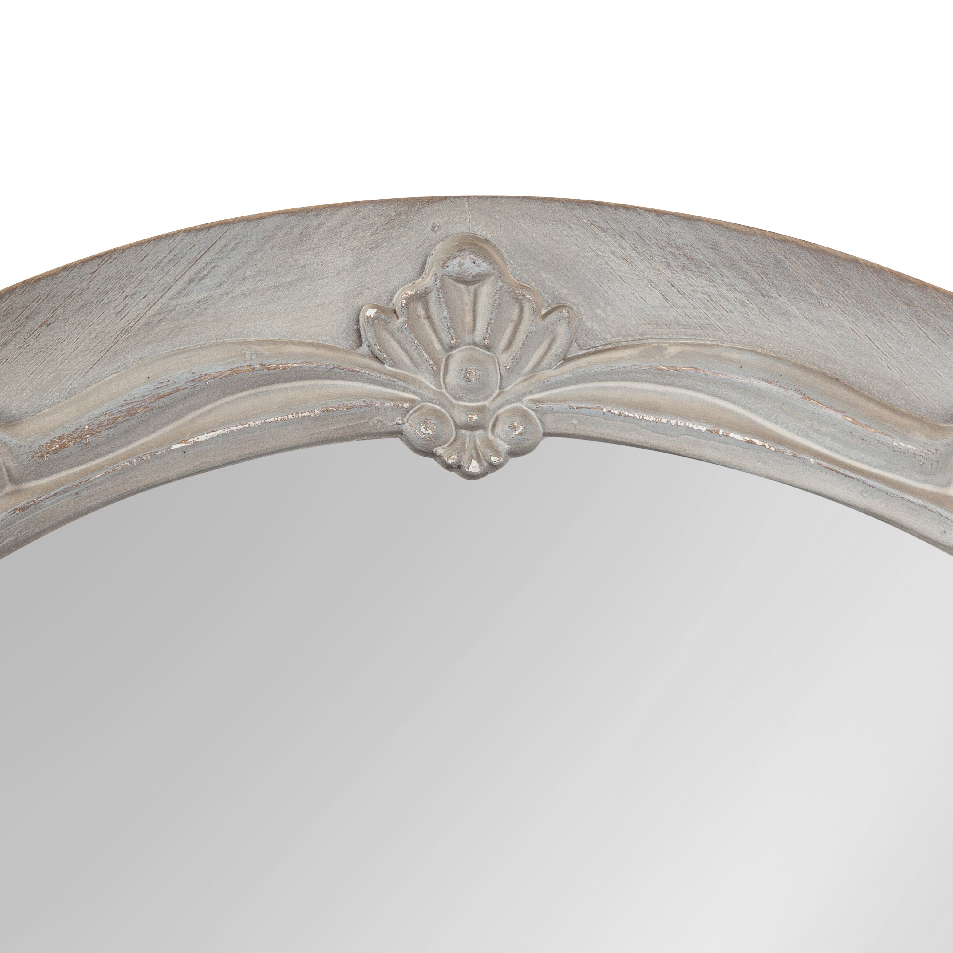 Round Mirror Gray 26" Diameter 6
