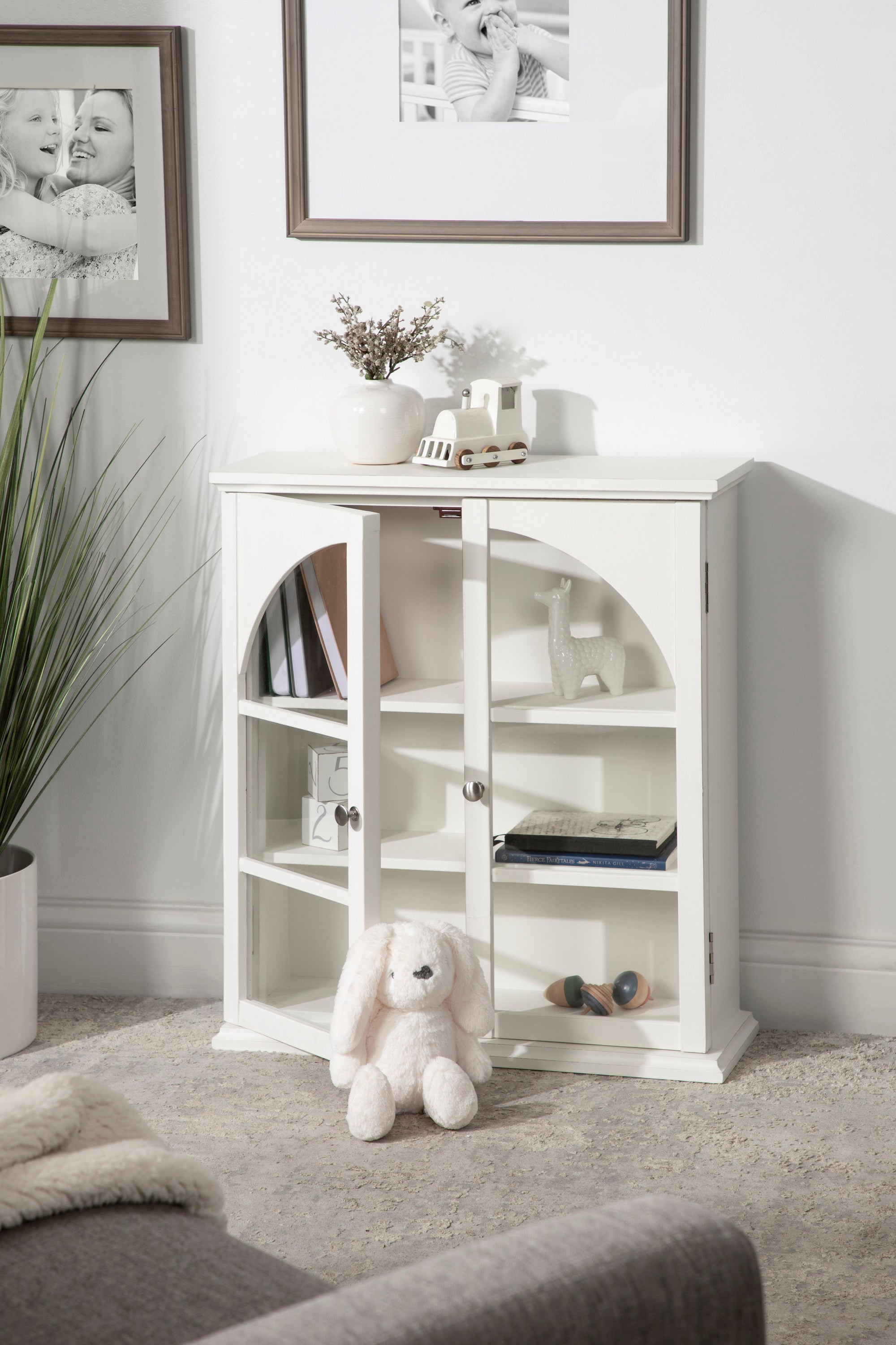 Walsted Decorative Wood Arch Cabinet