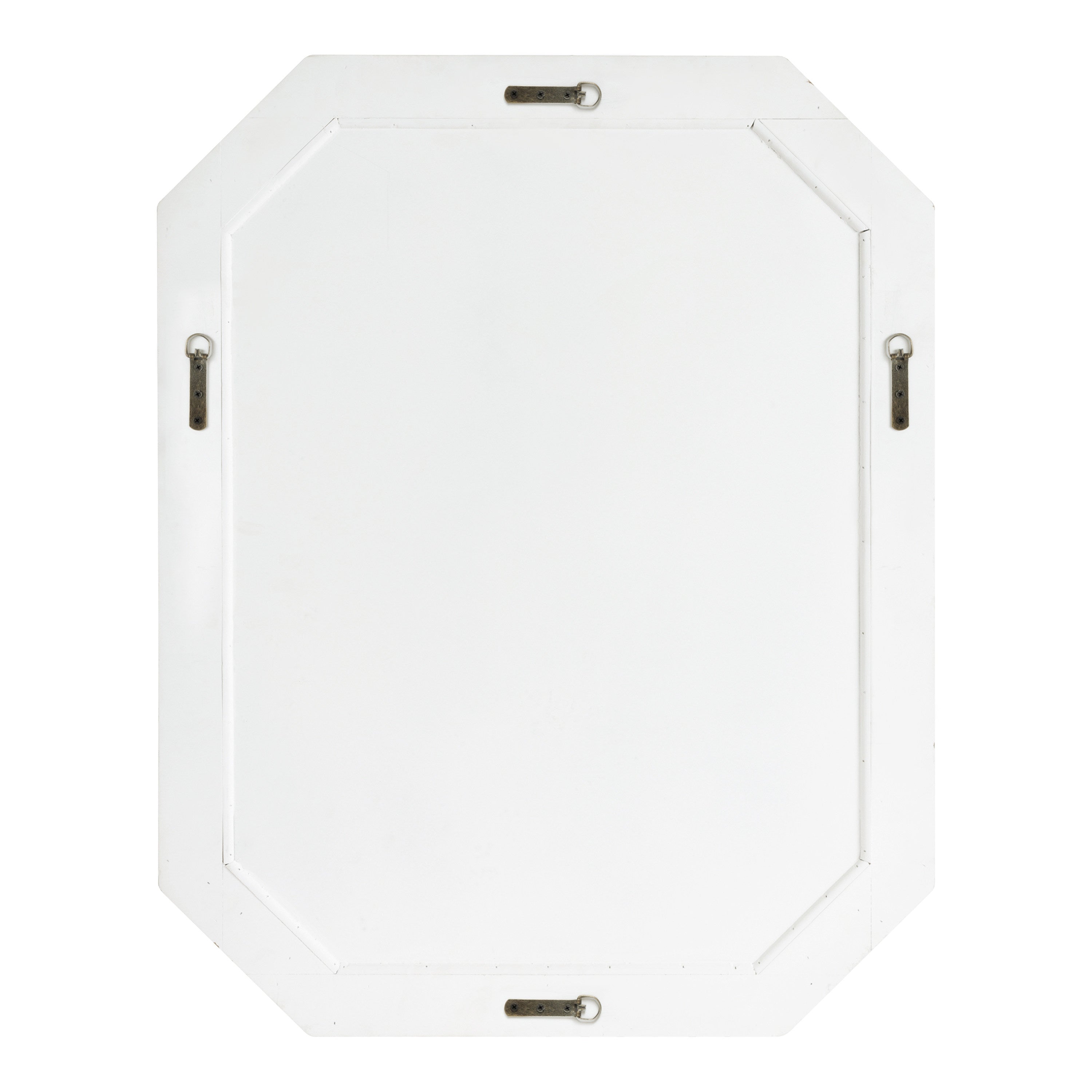 Octagon Mirror White 28x36 4