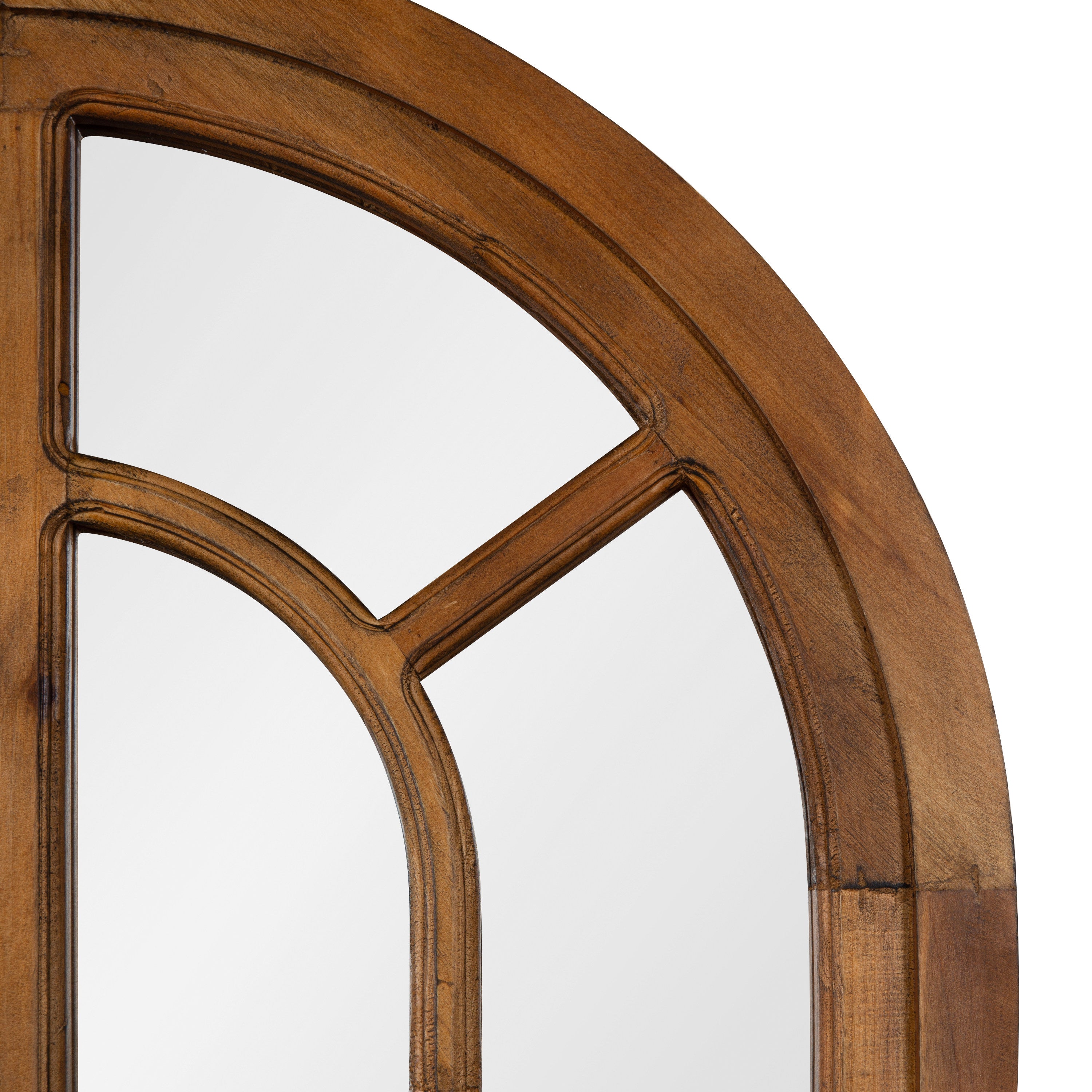 Windowpane Mirror Brown 22x38 3