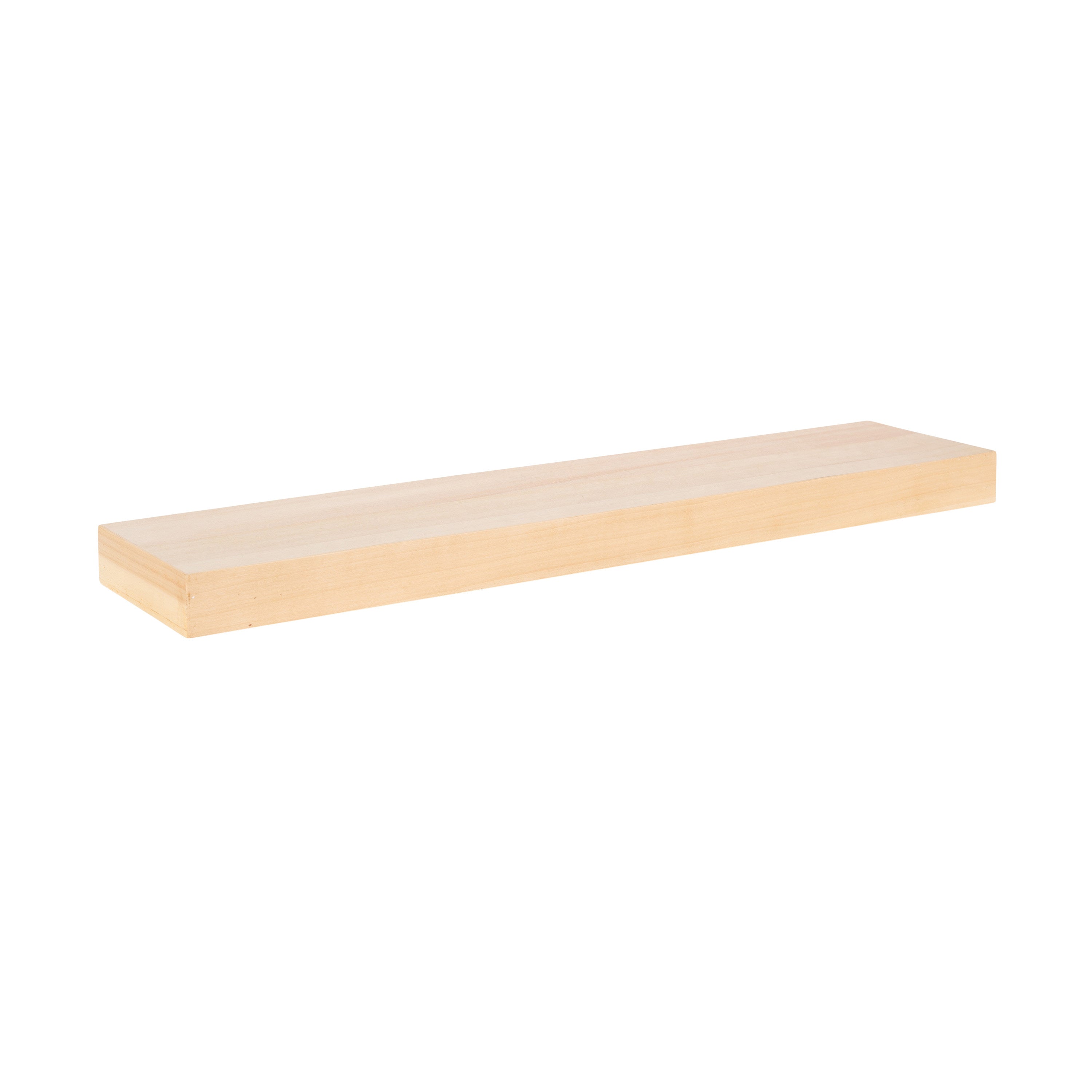 Floating Shelf 1 Piece 36 Inch Natural 1