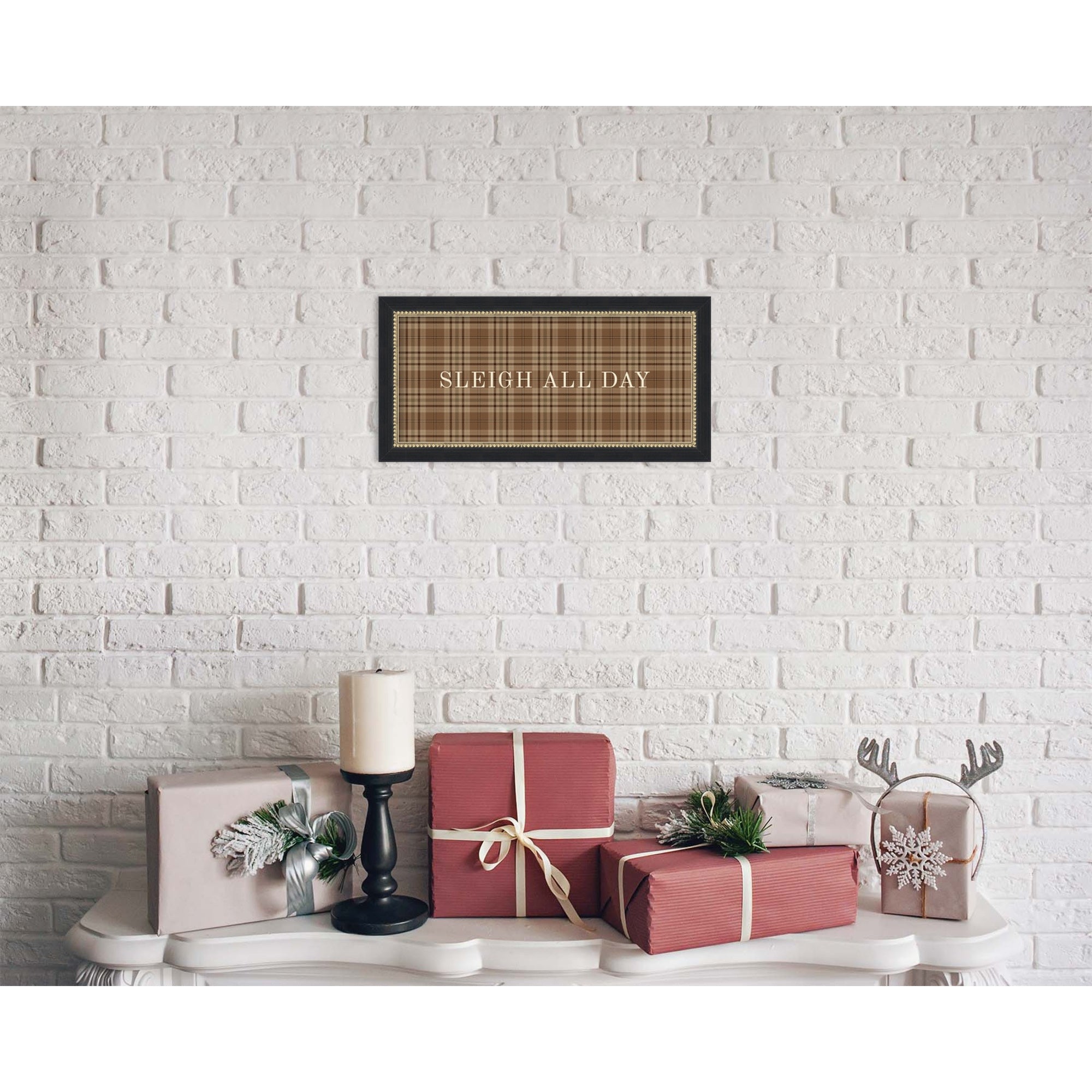 Mounted Canvas Belmont Black 20x10 5