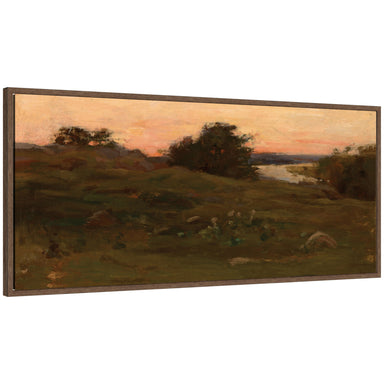 Framed Canvas 40x18 Sylvie Walnut 1