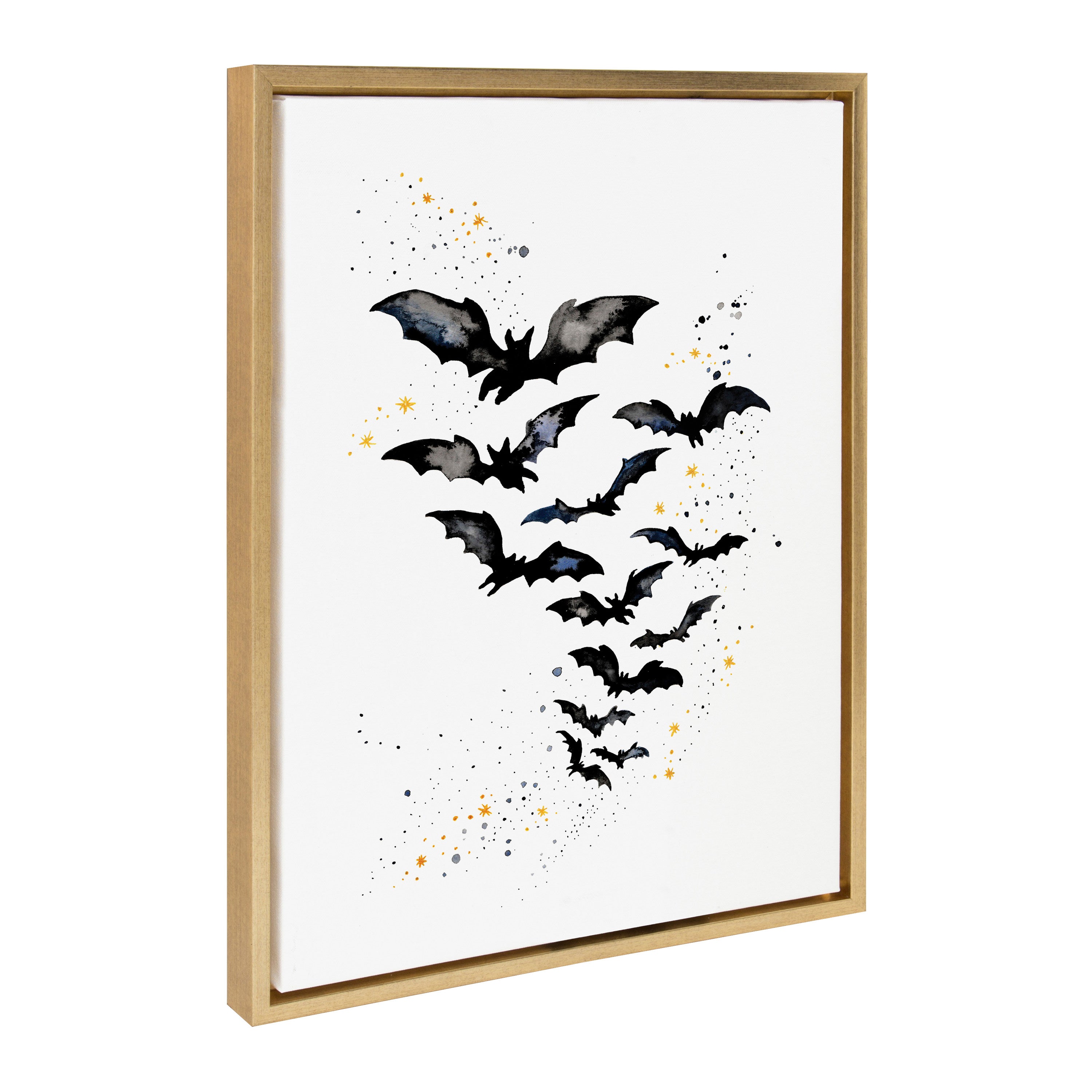 Sylvie Goth Bats Framed Canvas by Viola Kreczmer