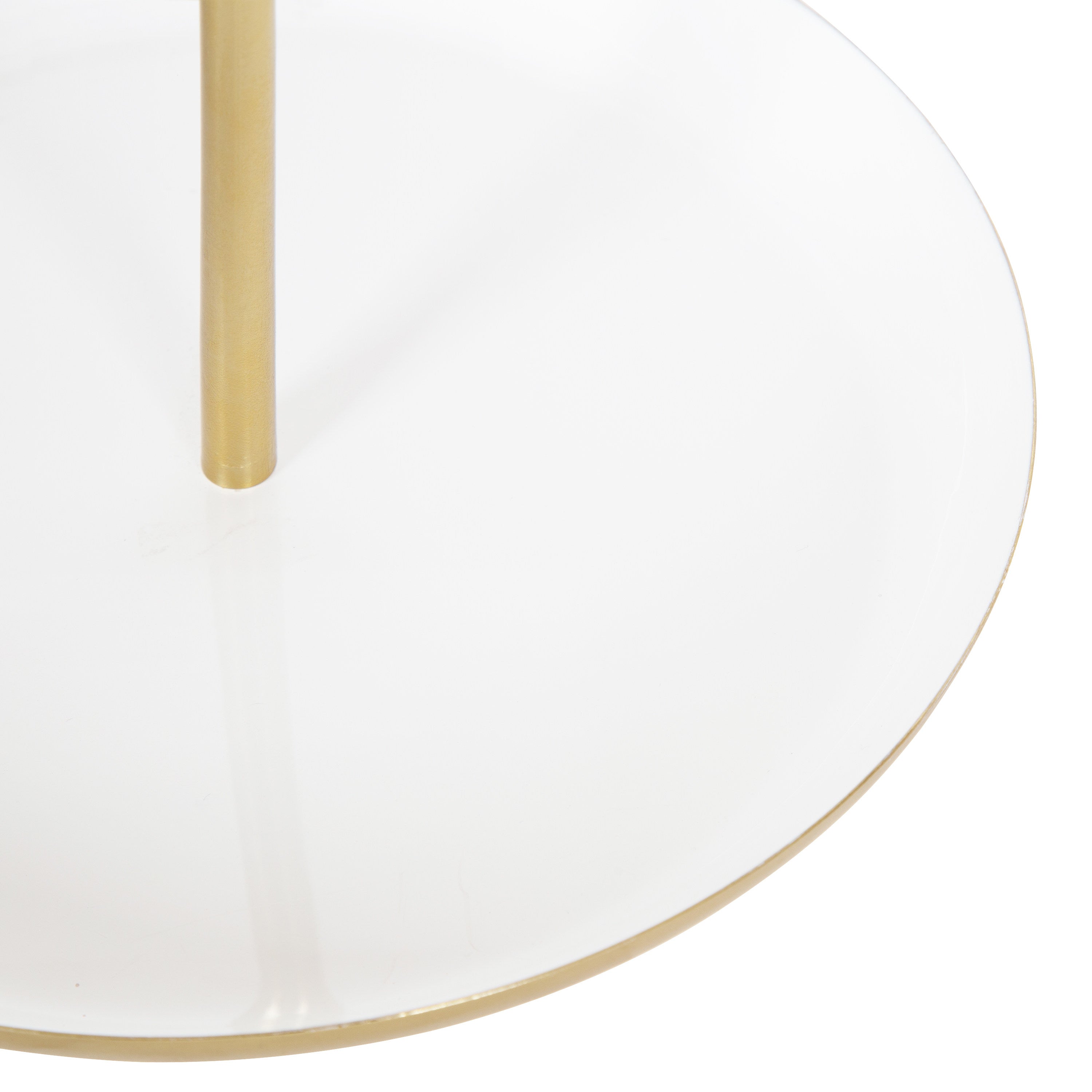 Tabletop Mirror White Gold 11x15 6