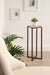 Side Table Clear Bronze 7x7x21 5