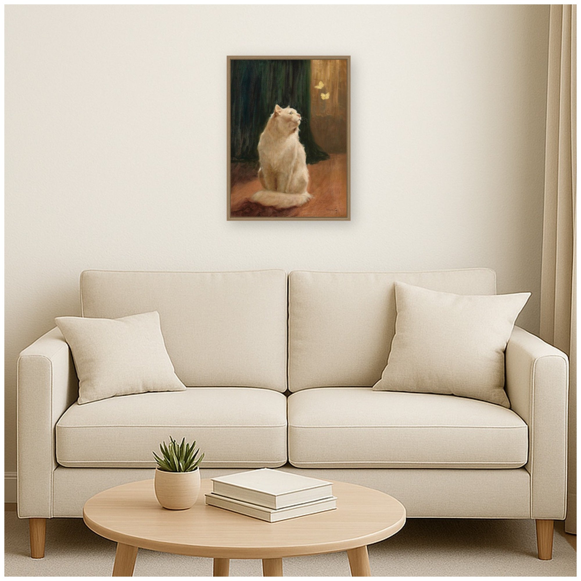 Framed Canvas 18x24 Sylvie Dark Gold 6