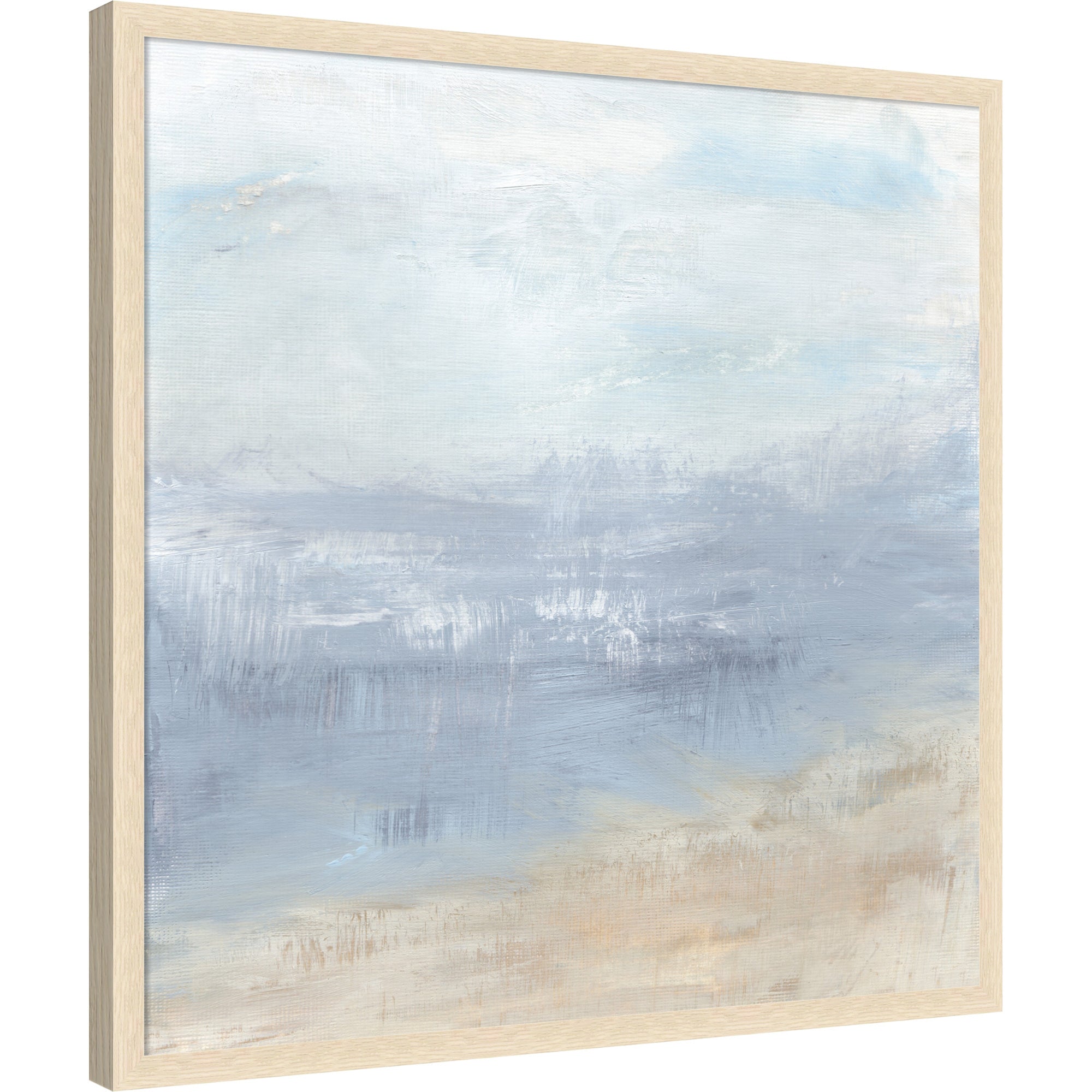 Mounted Canvas 34x34 Woodgrain Stripe Blonde 5