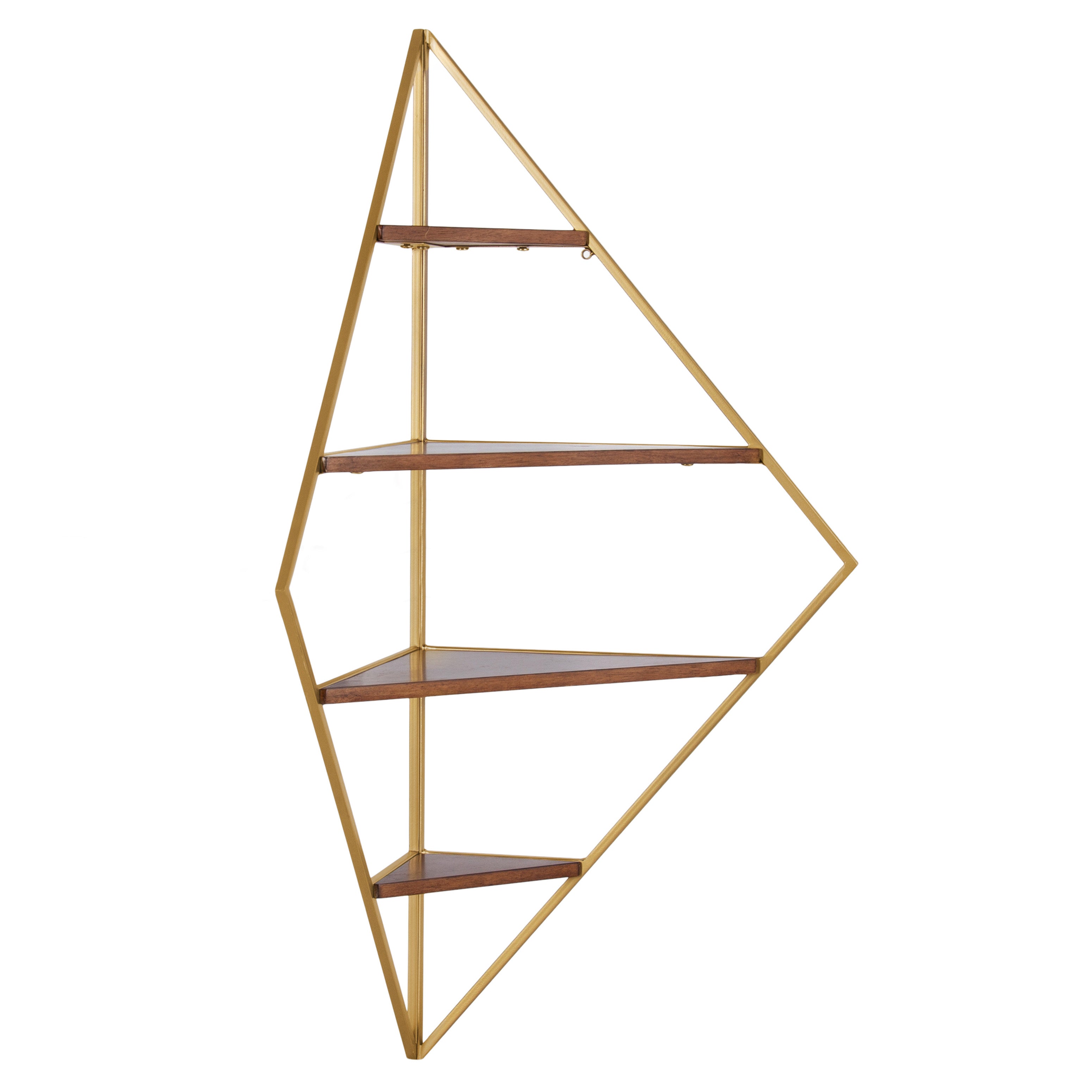 Accent Shelf Walnut Brown 24x17x38 1