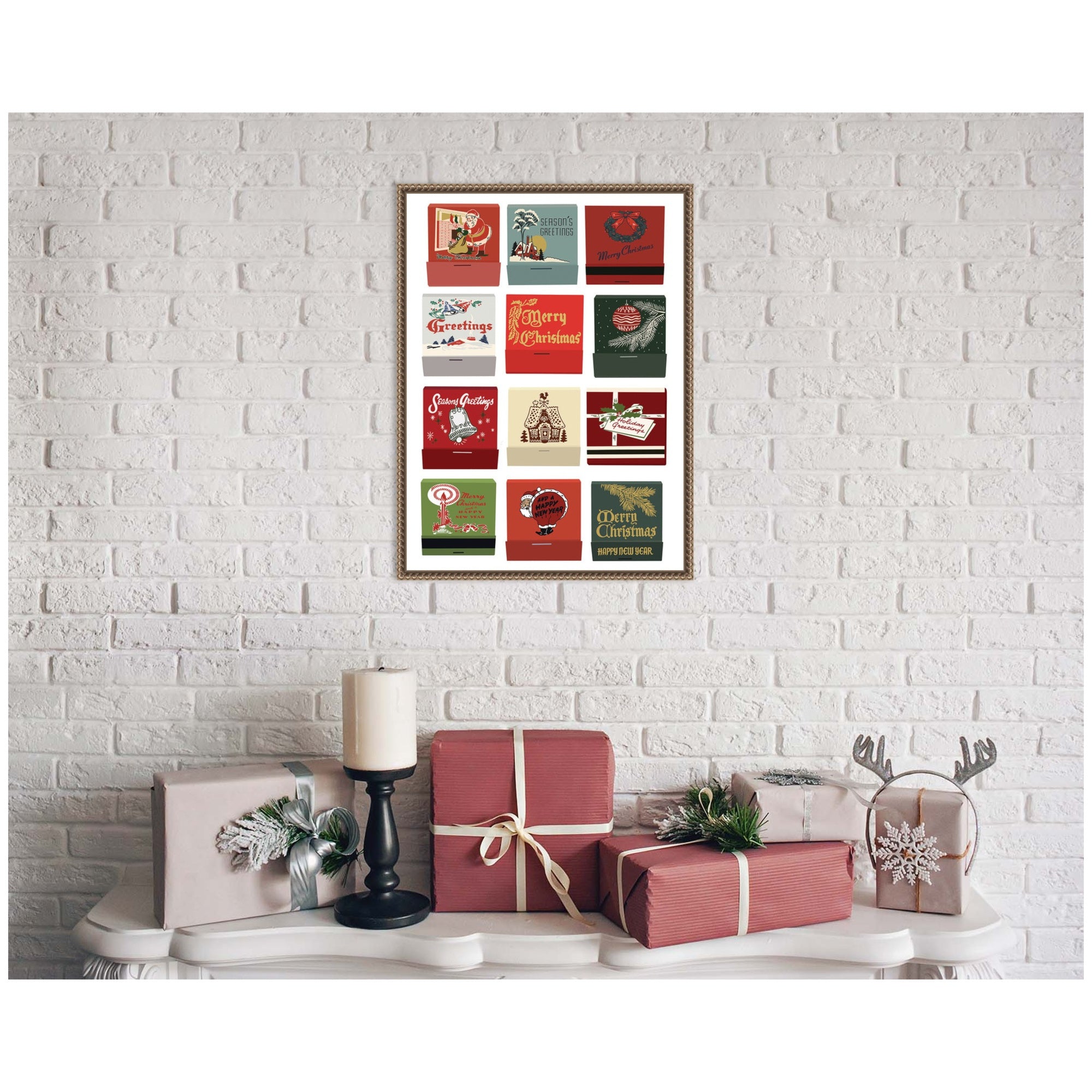 Framed Canvas Sylvie Beaded Dark Gold 18x24 5