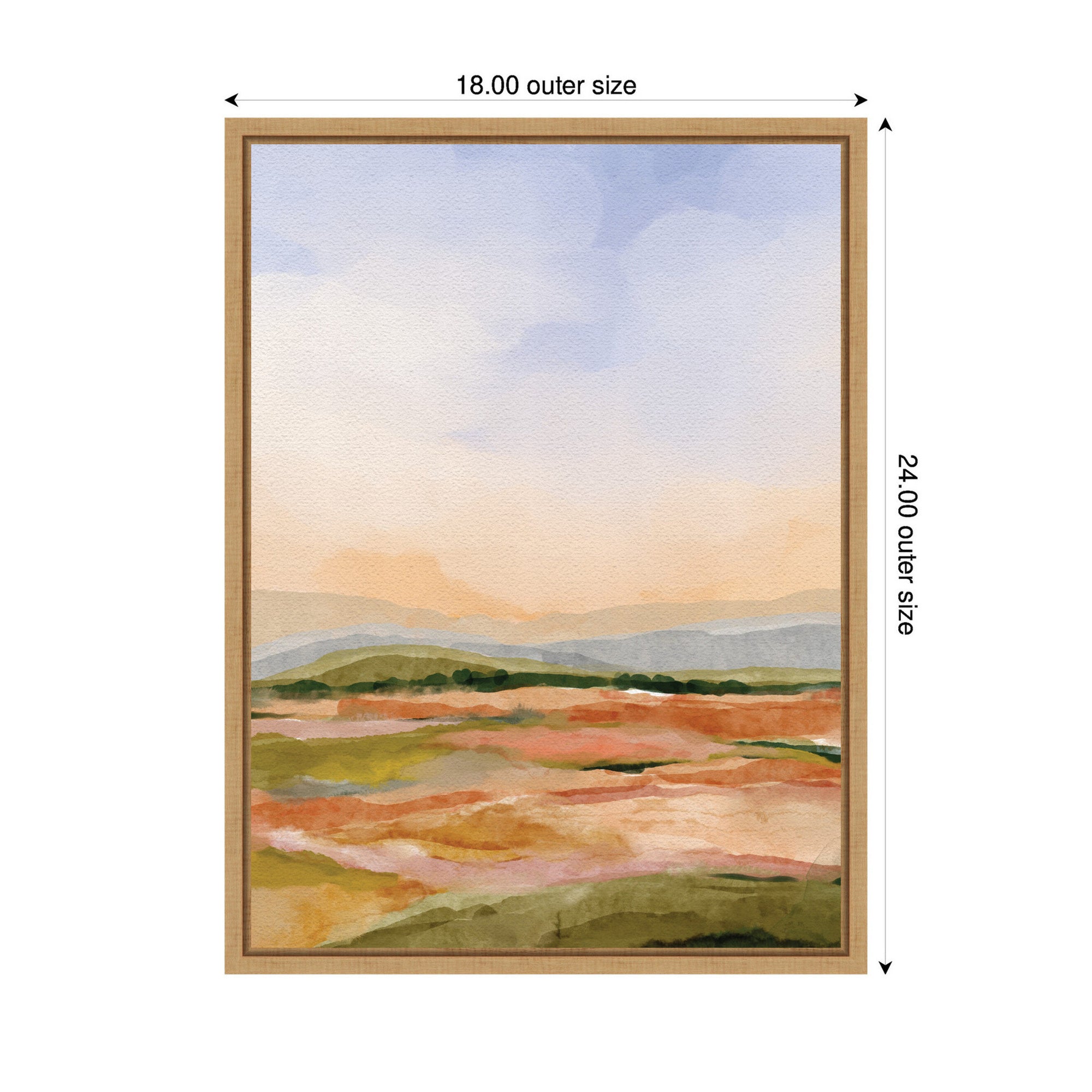 Framed Canvas 18x24 Sylvie Natural 2