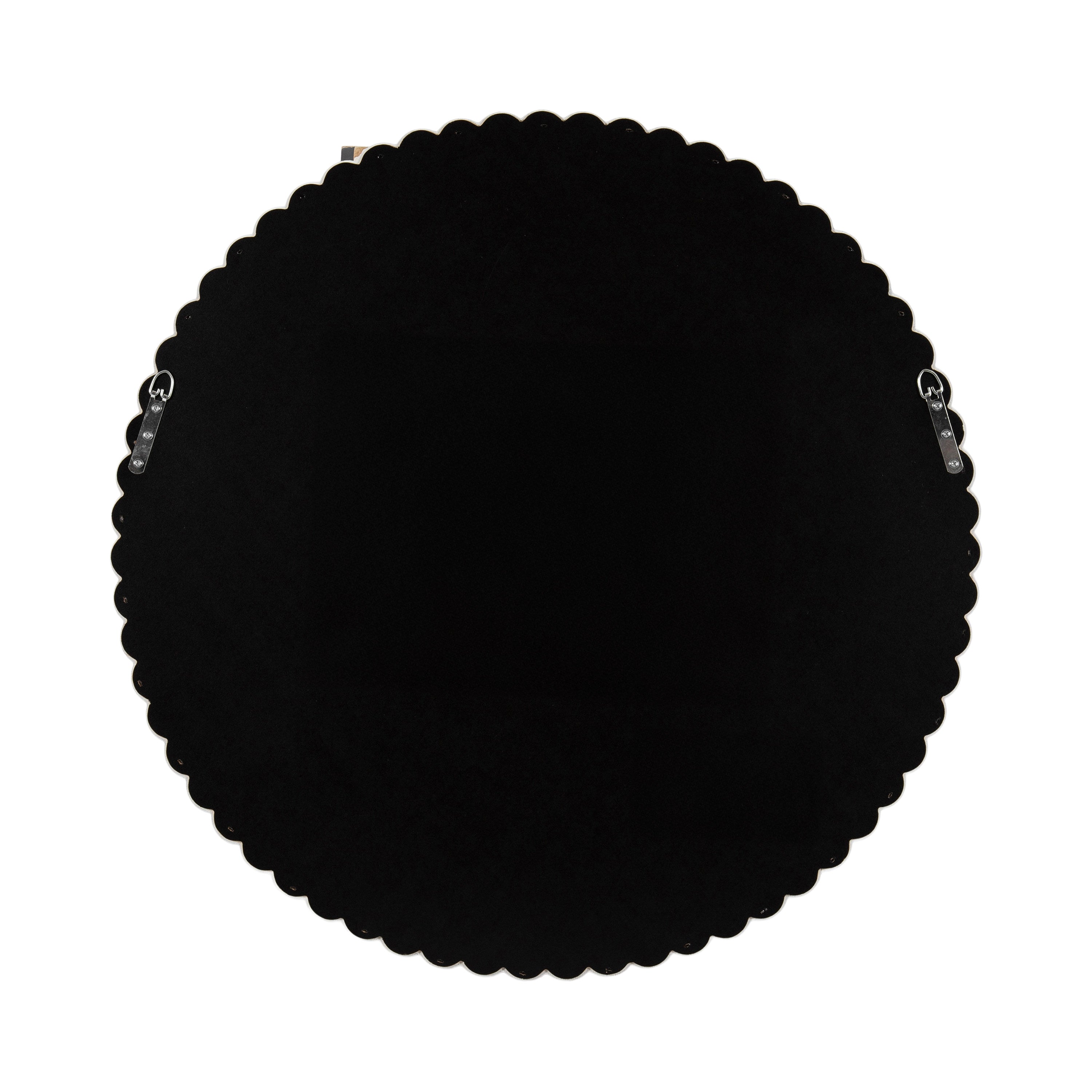Round Mirror 28x28 White 4