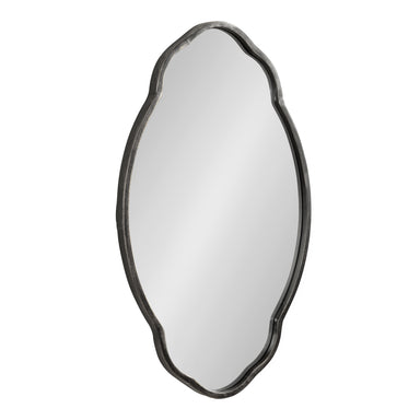 Scallop Mirror Black 18x30 1