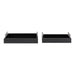 Tray Set Black Silver 2 Piece 3