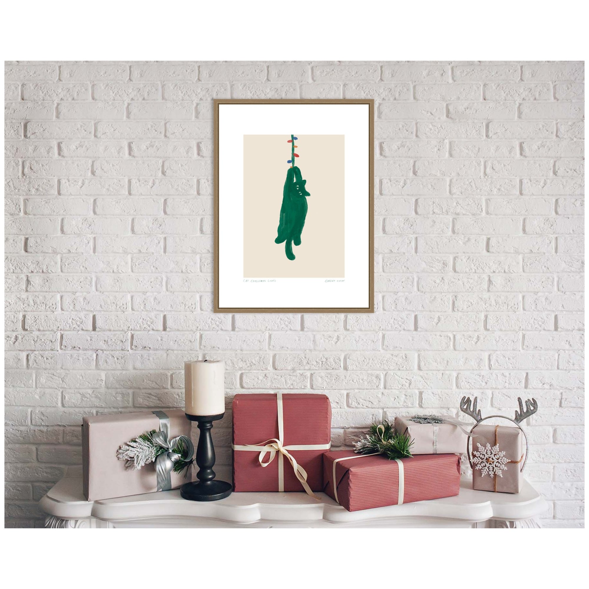 Framed Canvas Sylvie Dark Gold 18x24 5