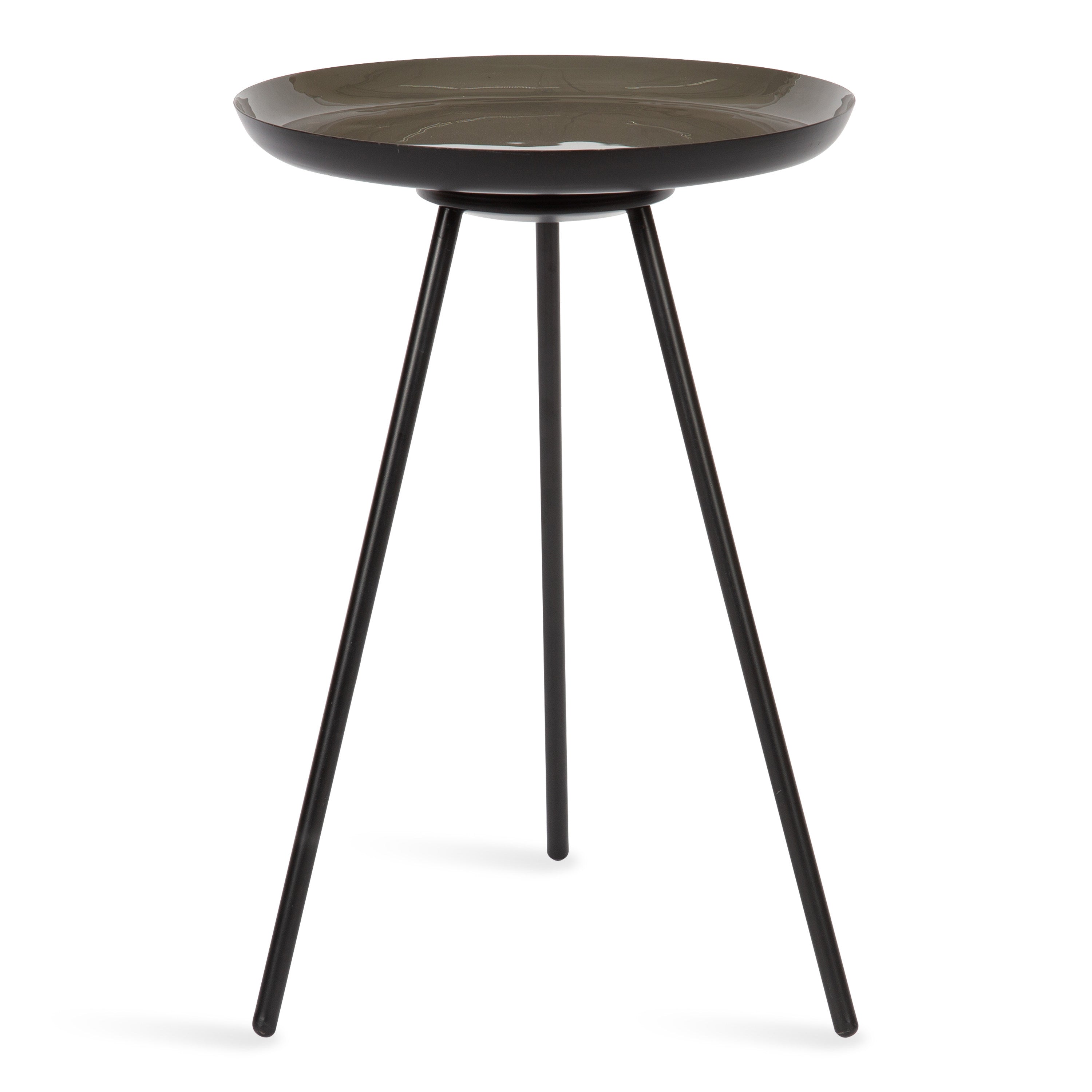 Side Table 15x15x22.5 Brown Black 1