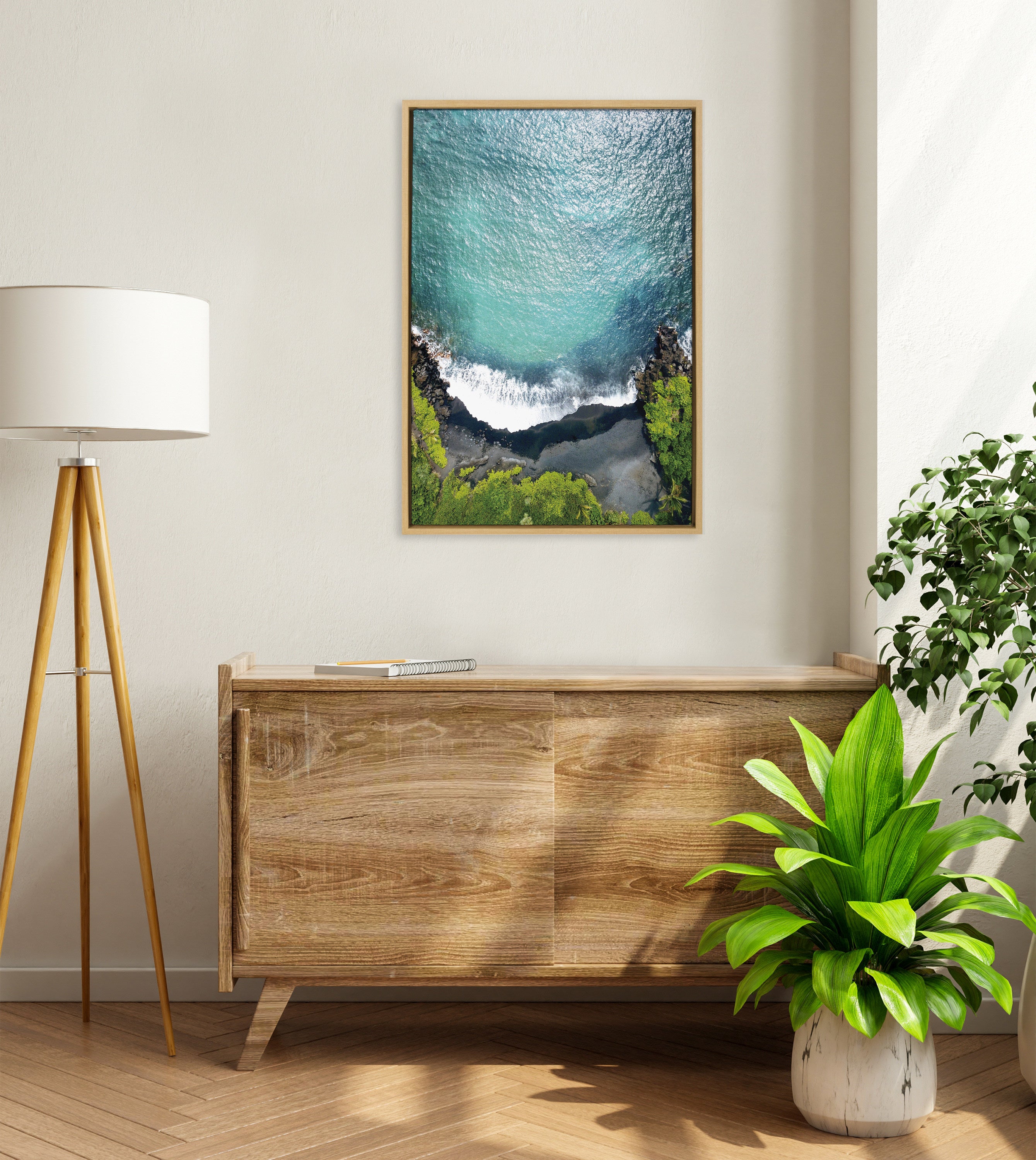 Framed Canvas Sylvie Natural 23x33 5