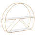 Accent Shelf 26x21 White Gold 1