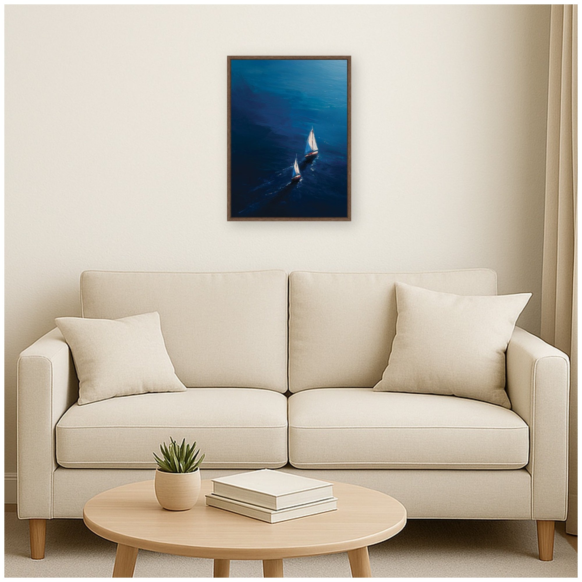 Framed Canvas 18x24 Sylvie Walnut 6