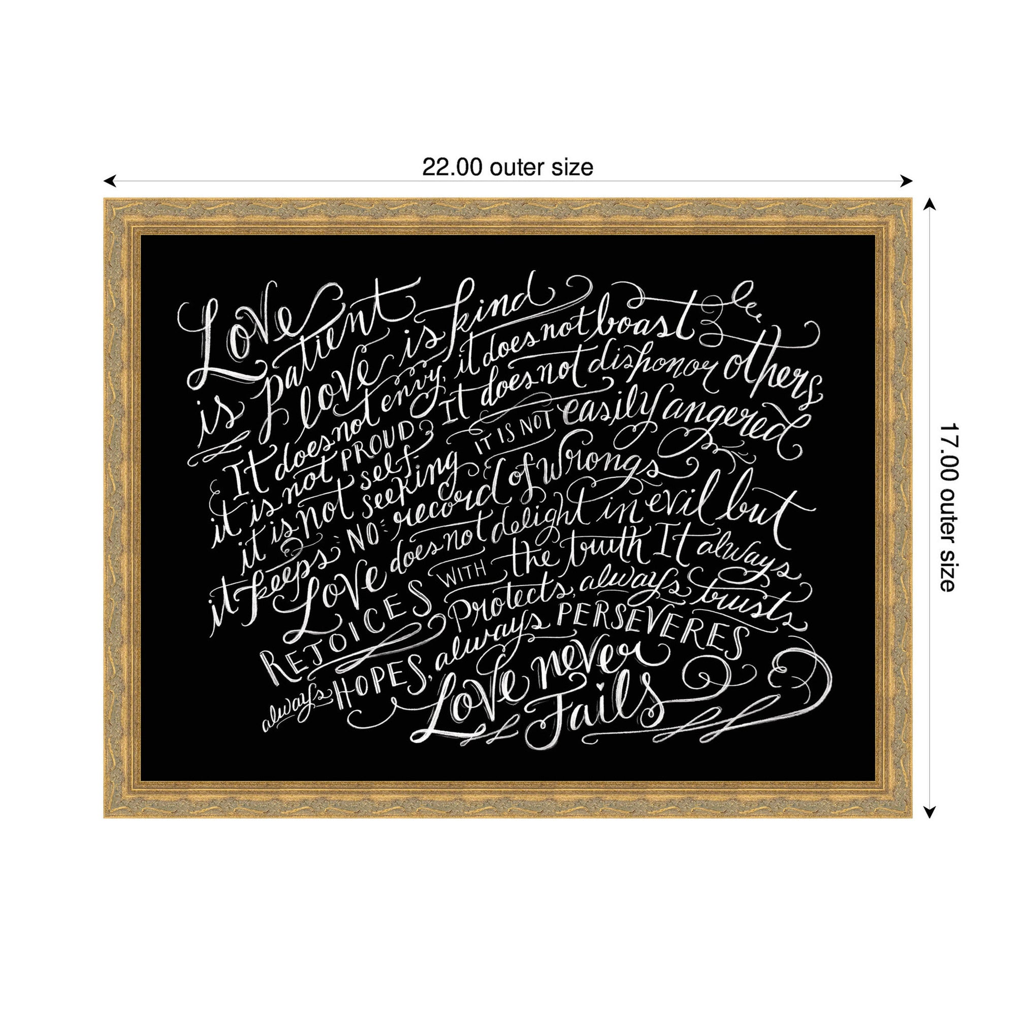 Mounted Canvas 22x17 Mila Dark Gold 2