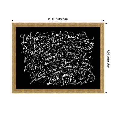 Mounted Canvas 22x17 Mila Dark Gold 2