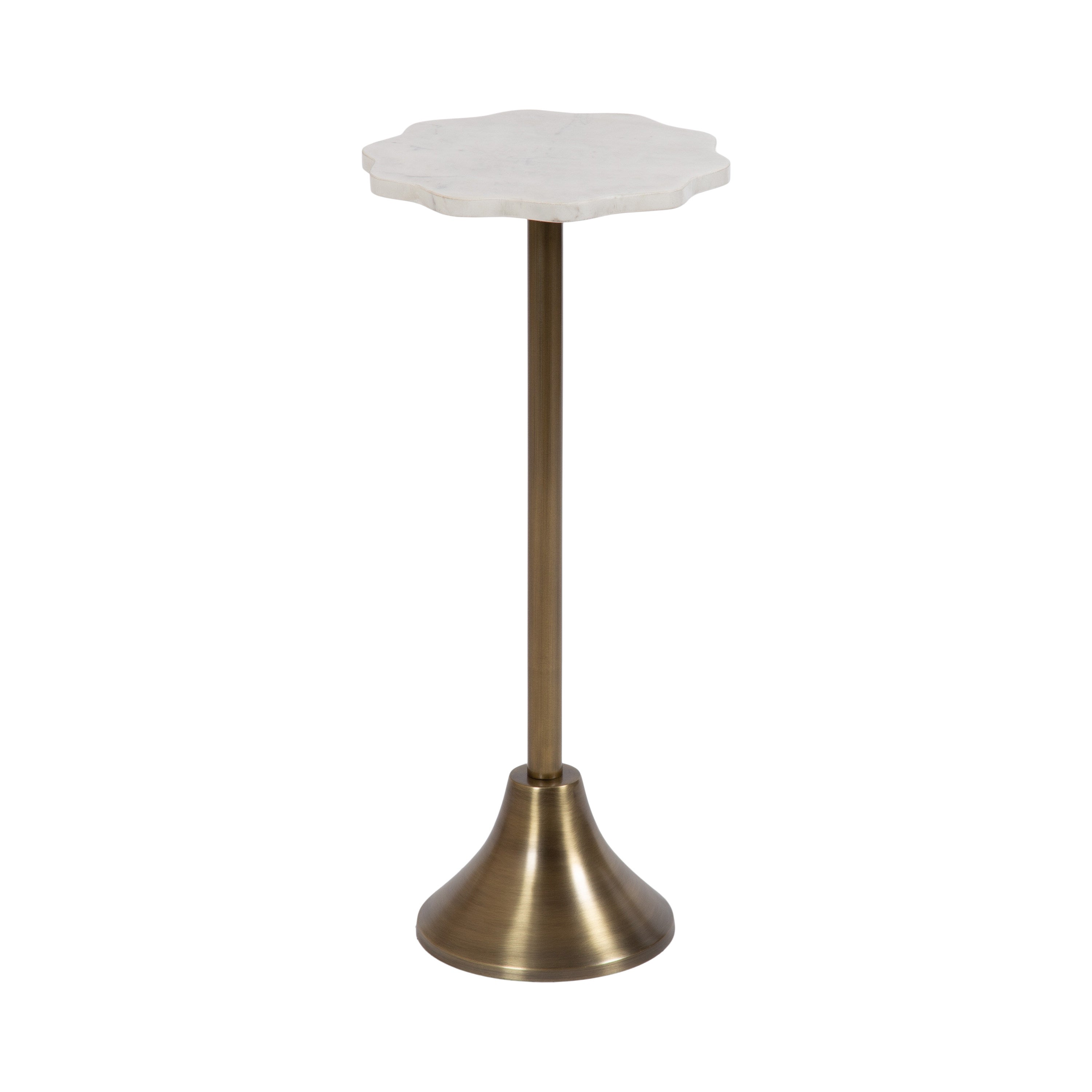 Side Table White Gold 10x10x23 1