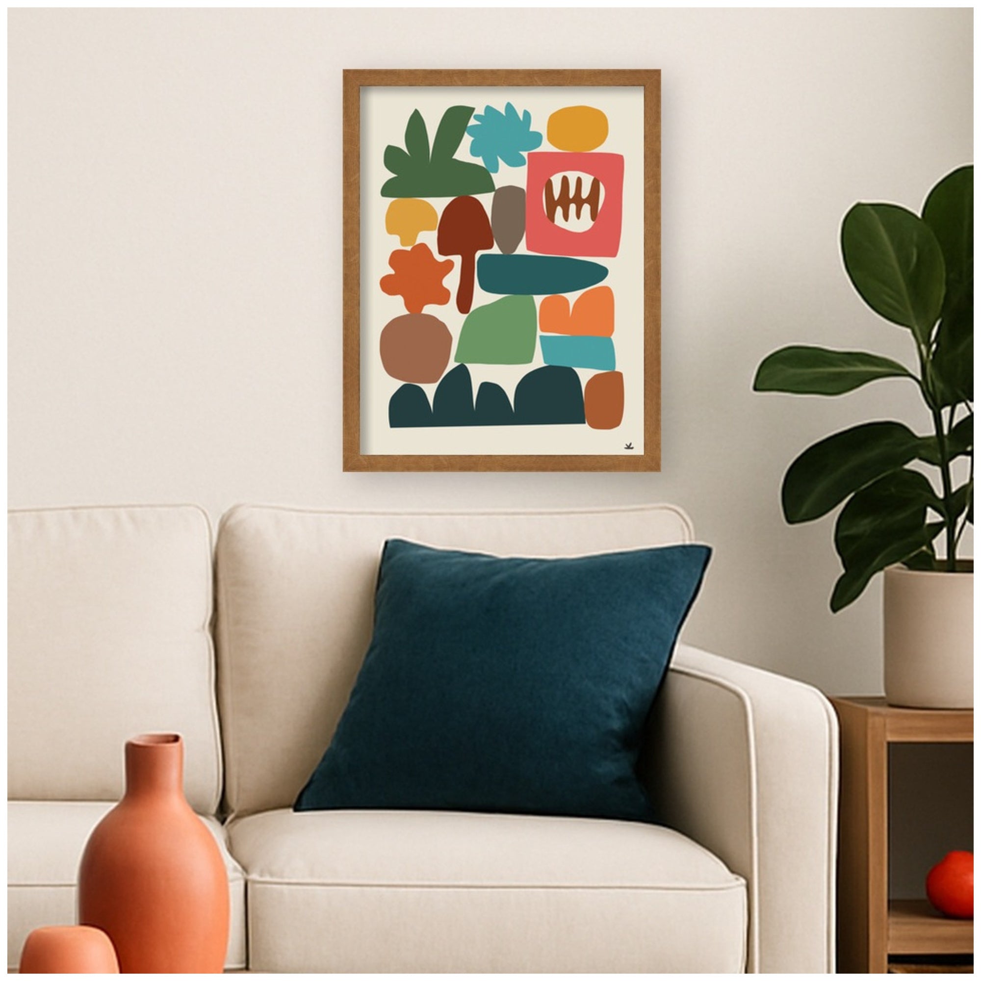 Night Chords 2 by Kelly Knaga Framed Mounted Canvas Wall Art Print
