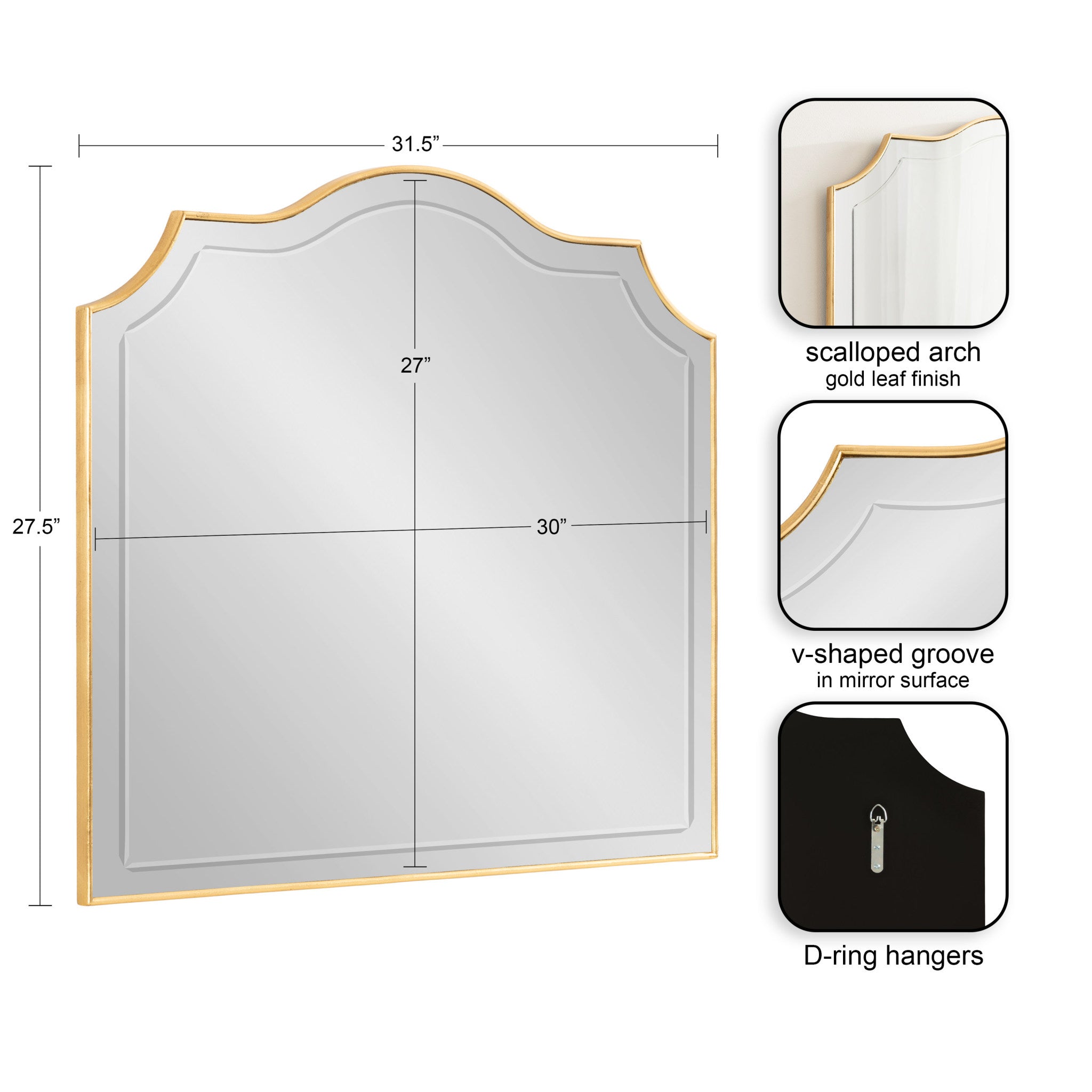 Hollyn Arched Wall Mirror