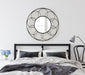 Round Mirror Black 34x34 6