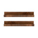 Floating Shelf Walnut Brown 2 Piece 24 Inch 5