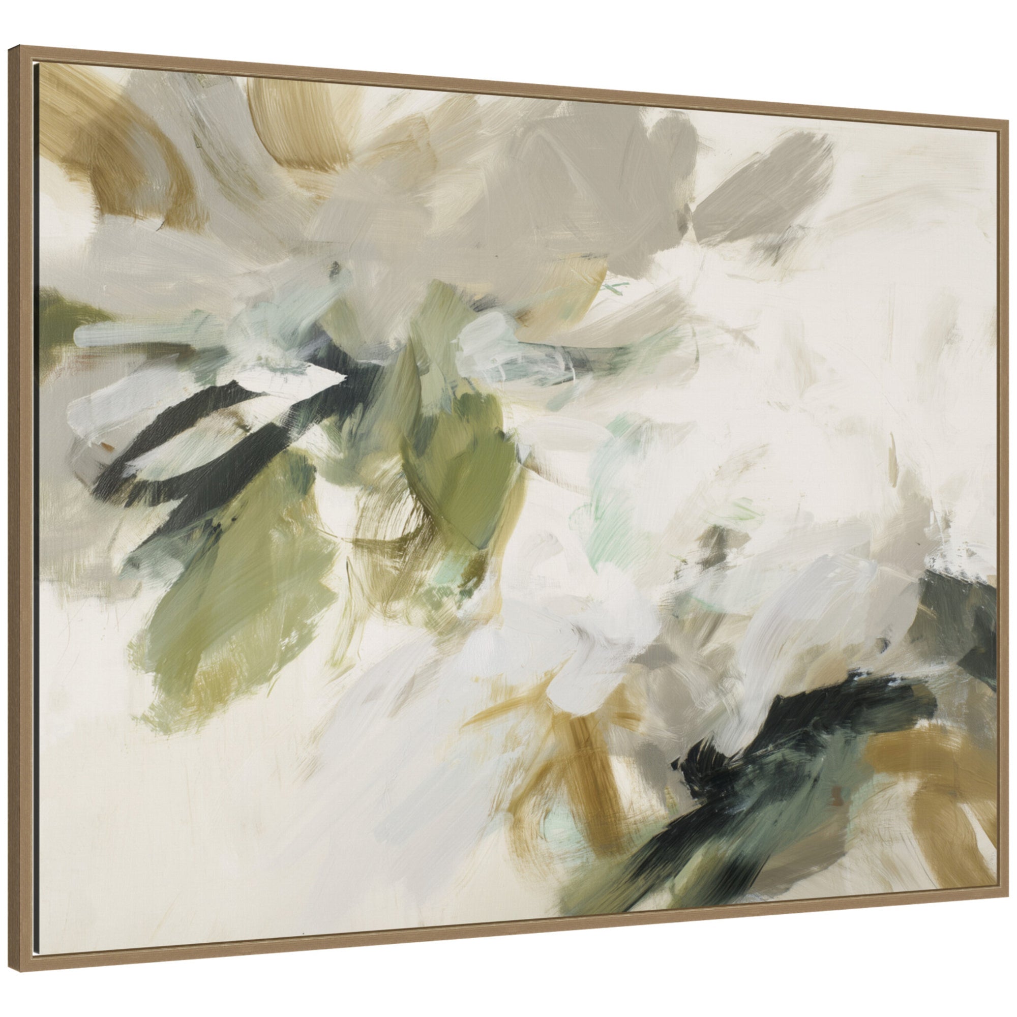 Framed Canvas Sylvie Dark Gold 42x32 1
