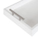 Single Tray White Silver 10x24 4