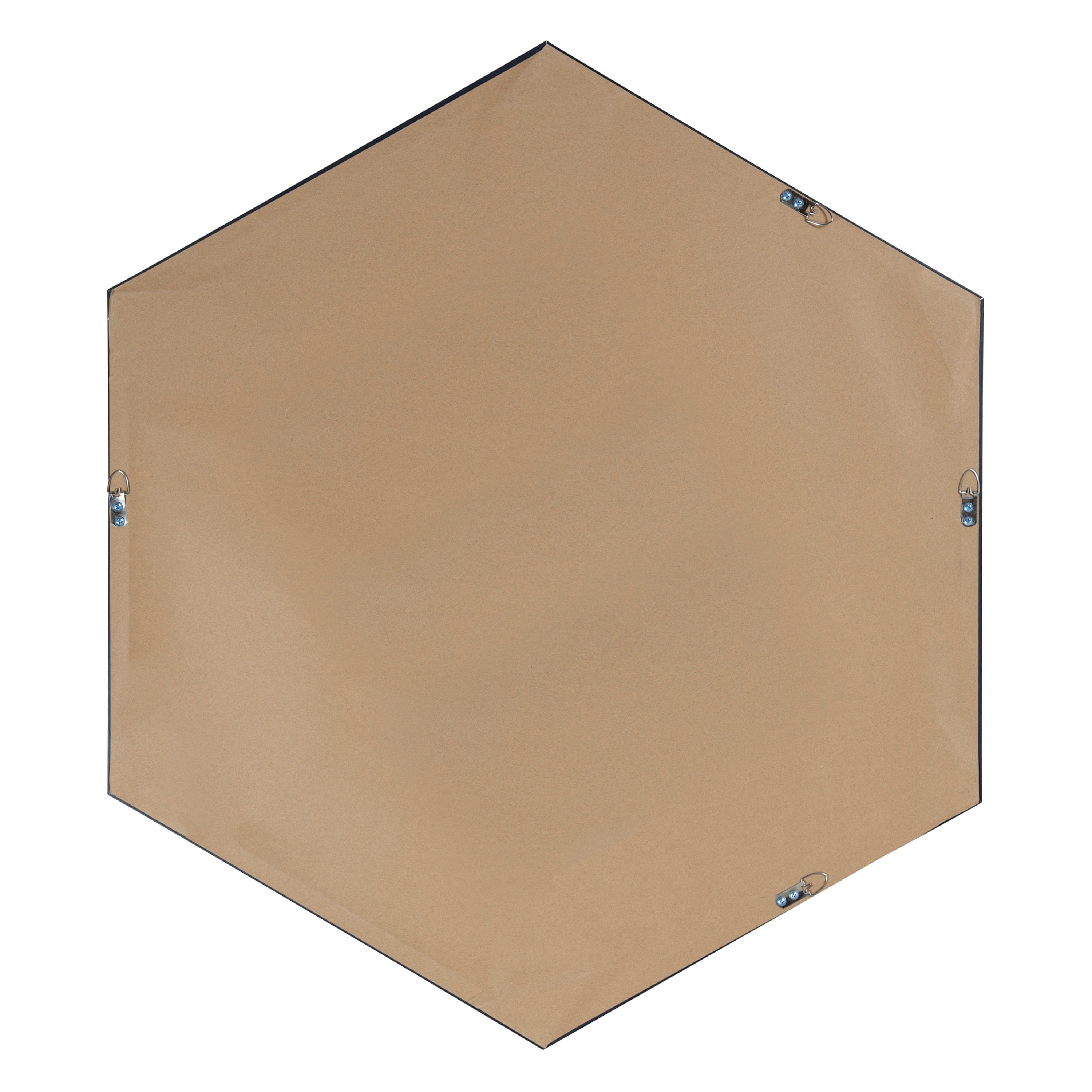 Hexagon Mirror Black 30x30 4