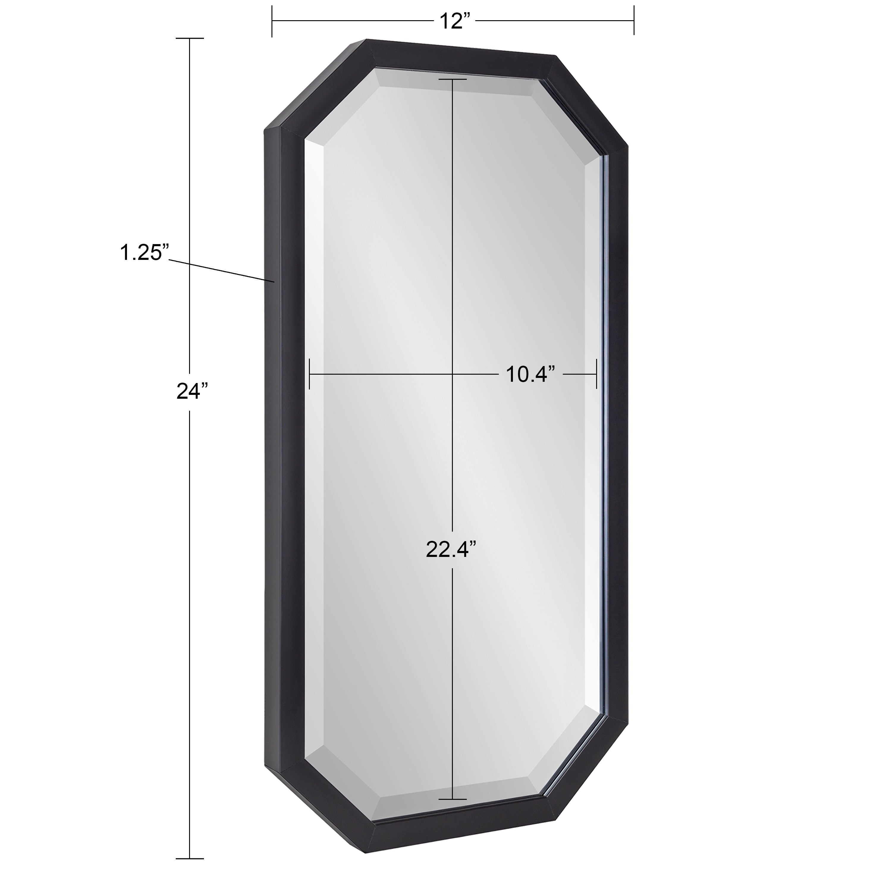 Mirror Set Black 3 Piece 5