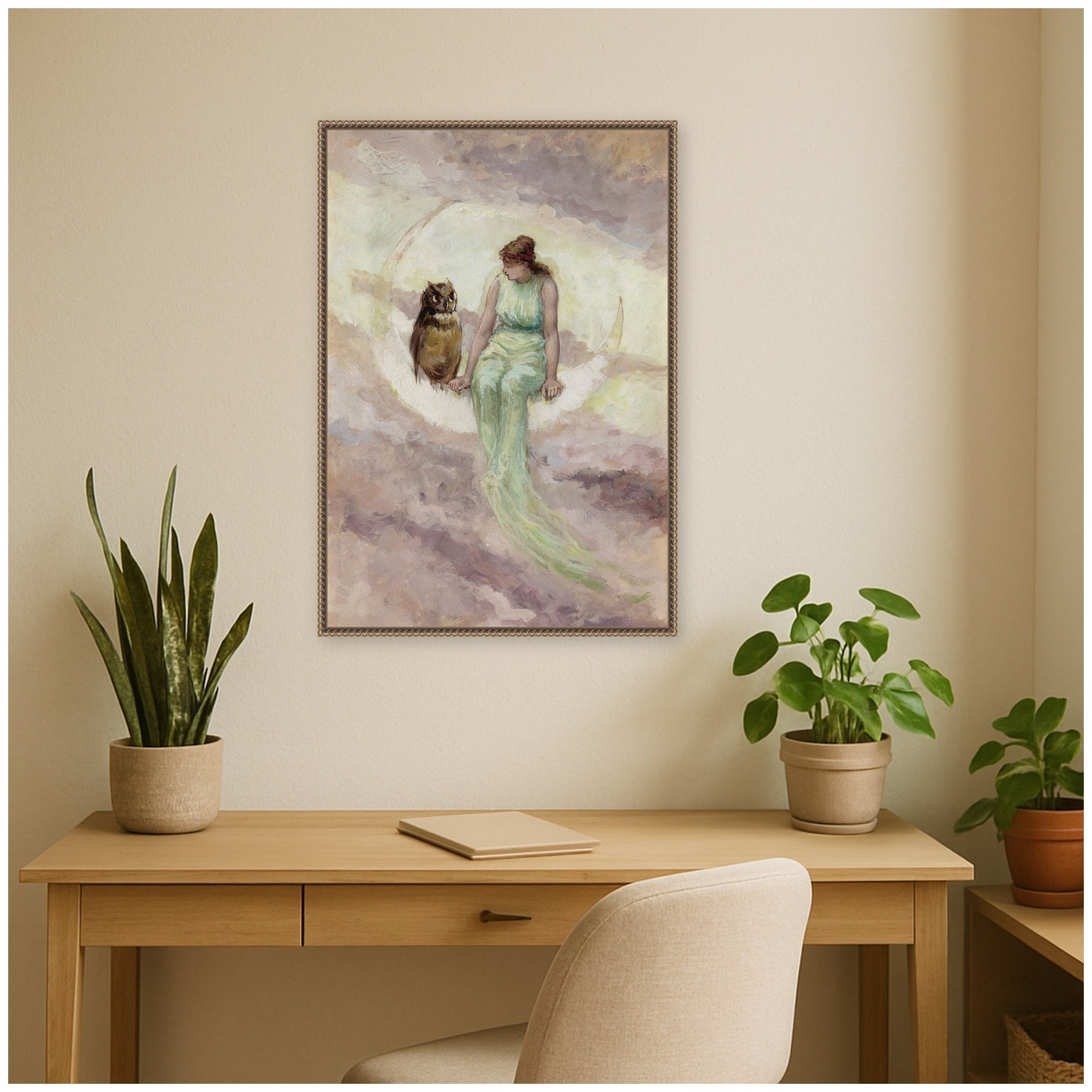Framed Canvas 23x33 Sylvie Beaded Dark Gold 5