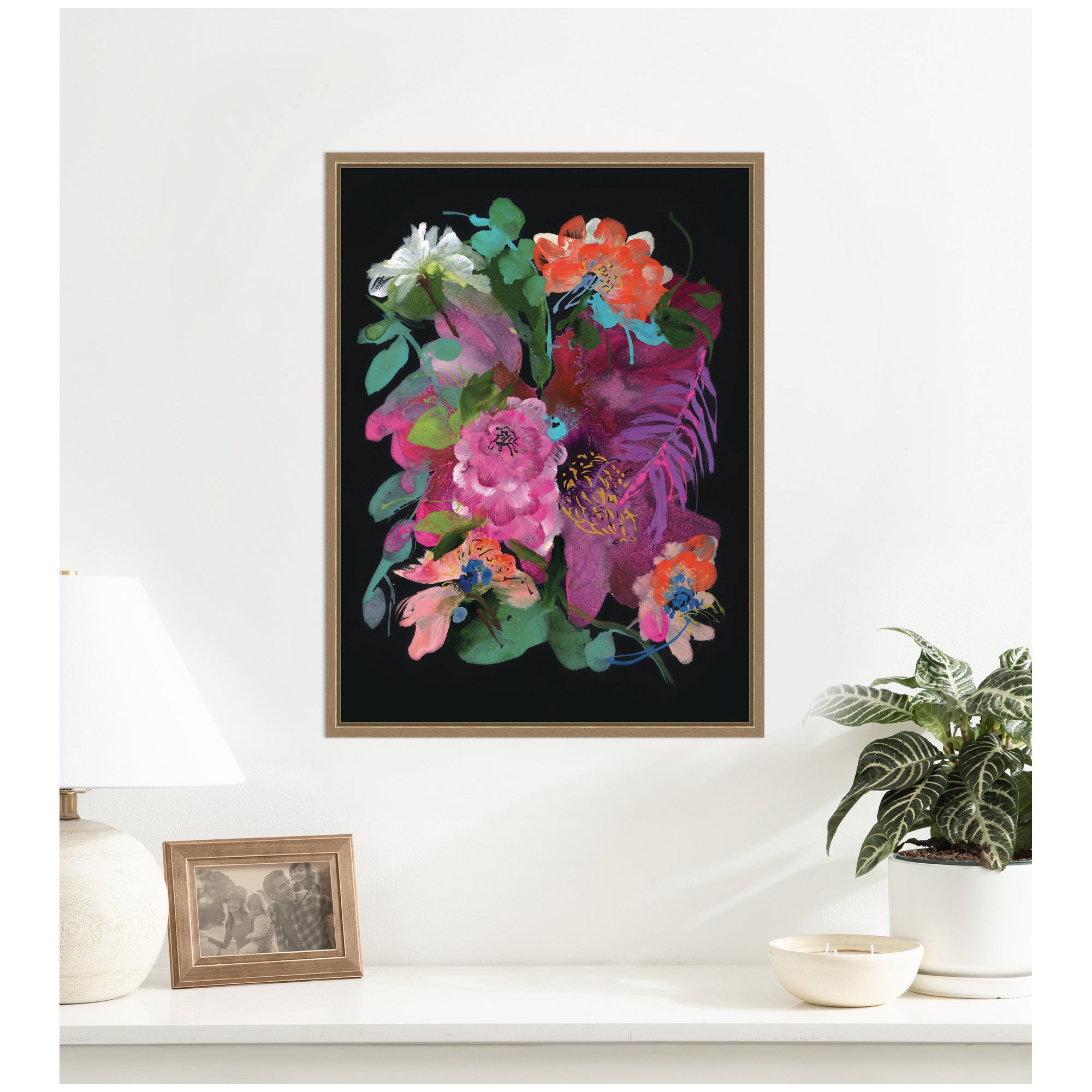 Framed Canvas 18x24 Sylvie Dark Gold 6