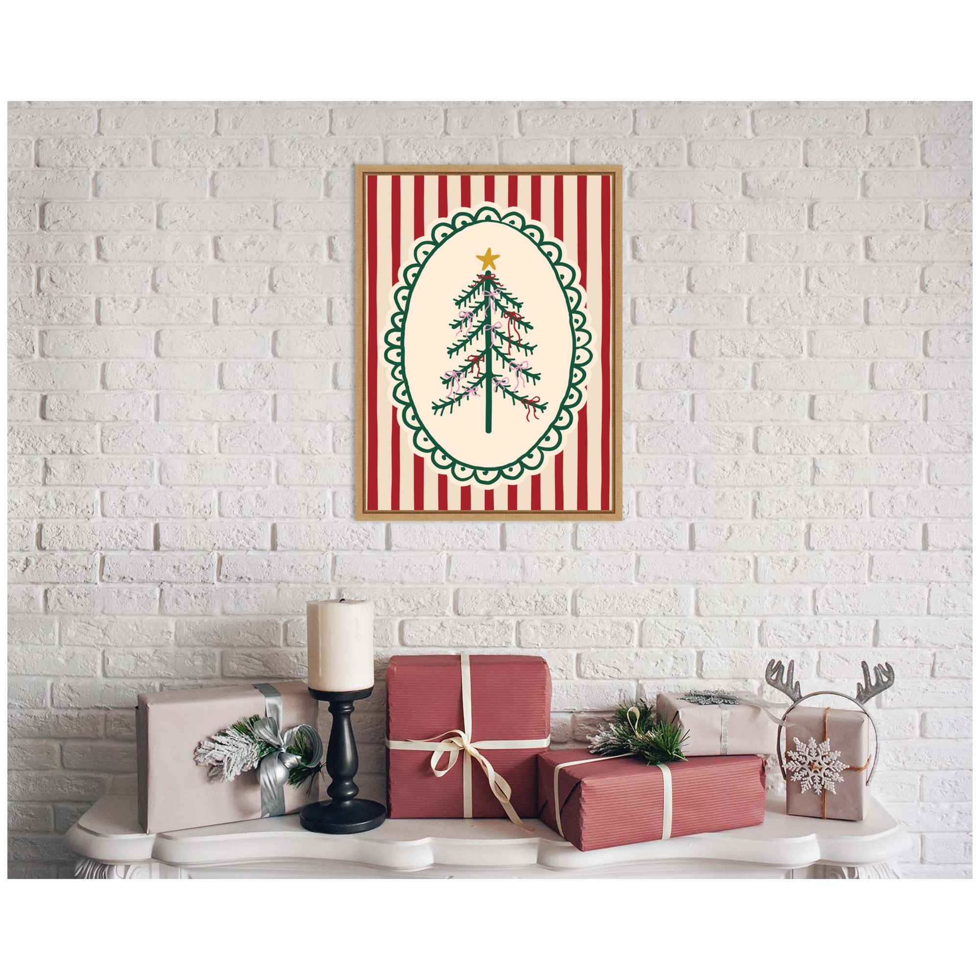 Framed Canvas Sylvie Natural 18x24 5