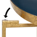 Side Table Navy Blue 18.25x18.25x22 5