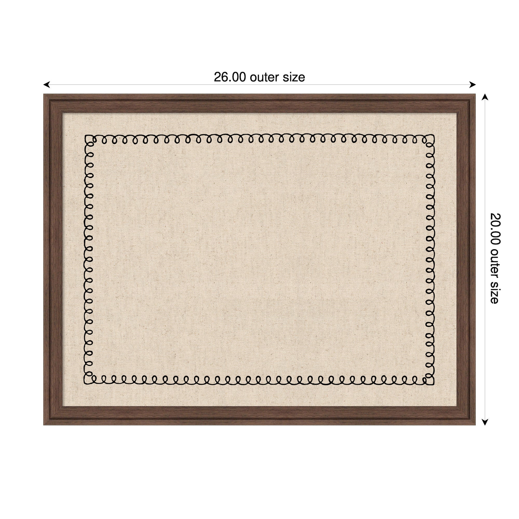 Magnetic Canvas 26x20 Florence Medium Brown 2