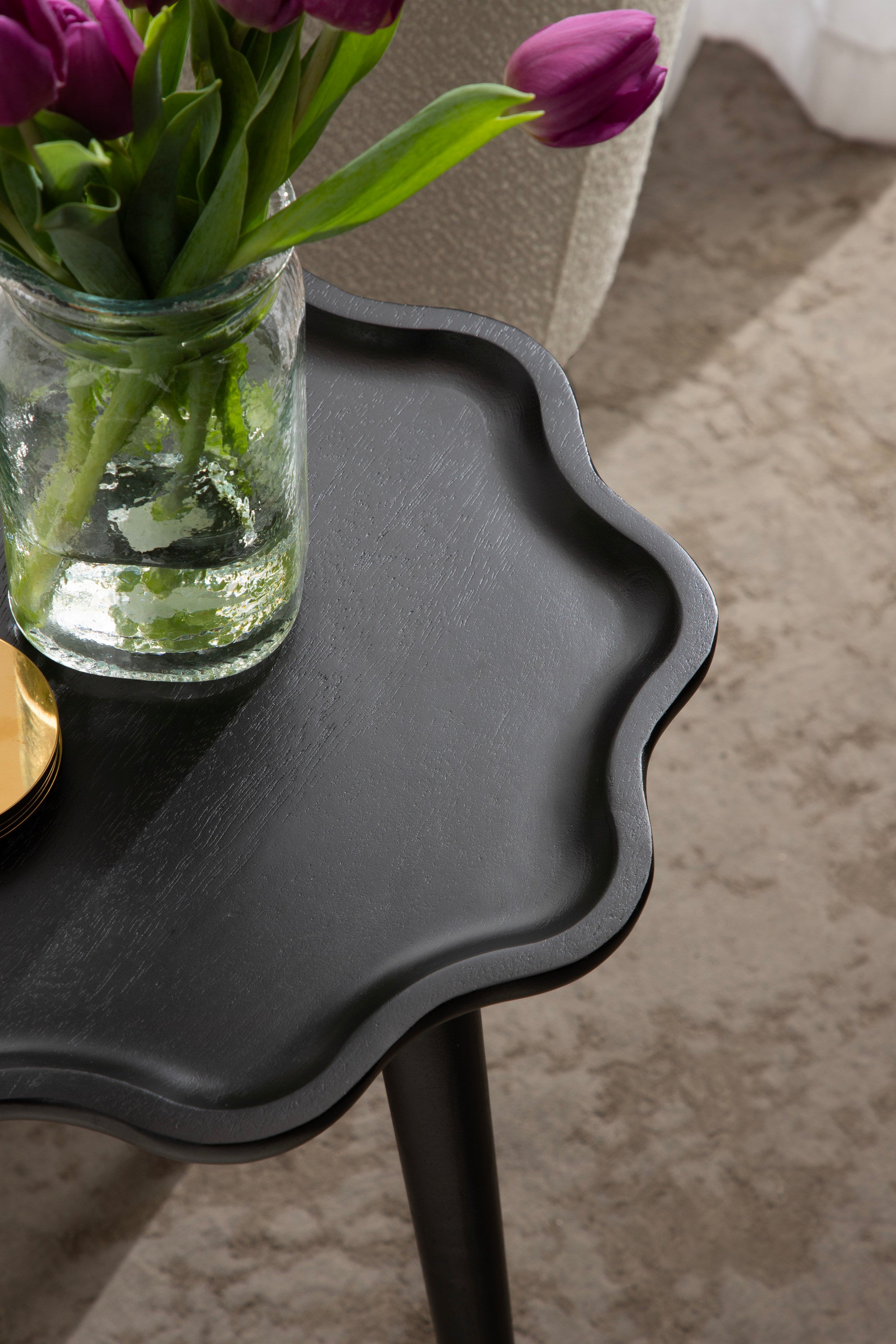 Side Table Black 15x15x22 7