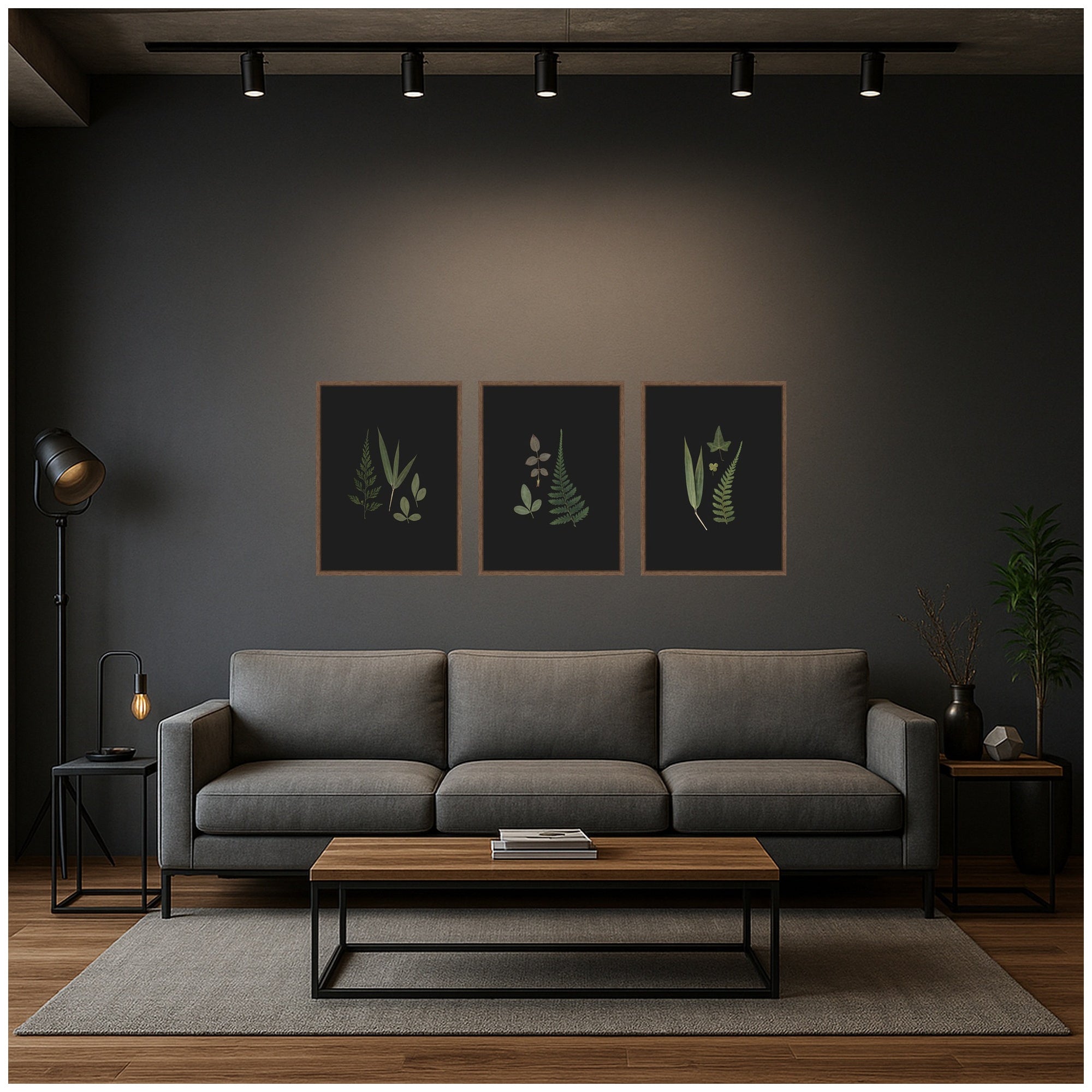 Art Set 3 Piece Set 18x24 Sylvie Walnut 7
